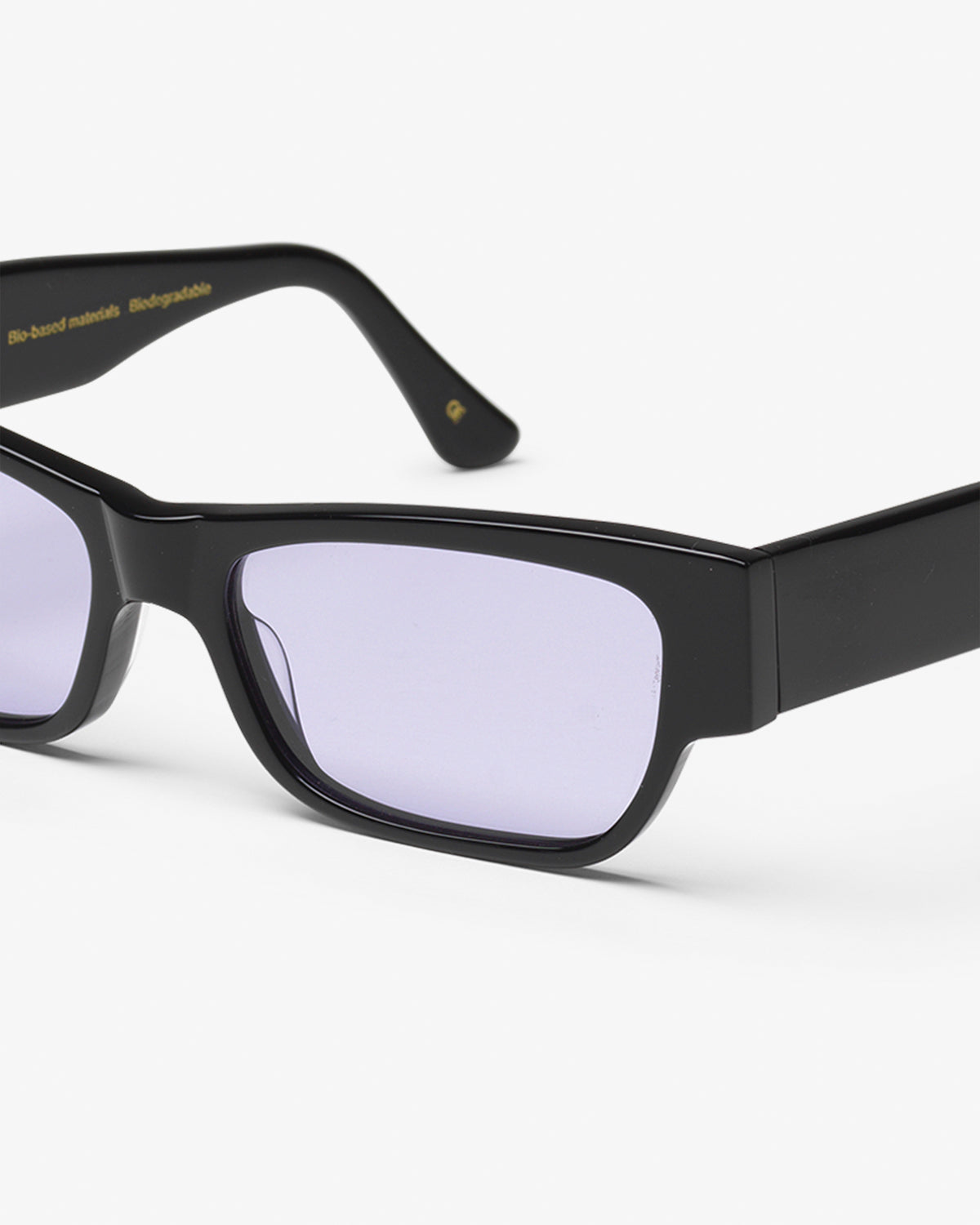 Sunglass 04 - Deep Black Solid - Lavender