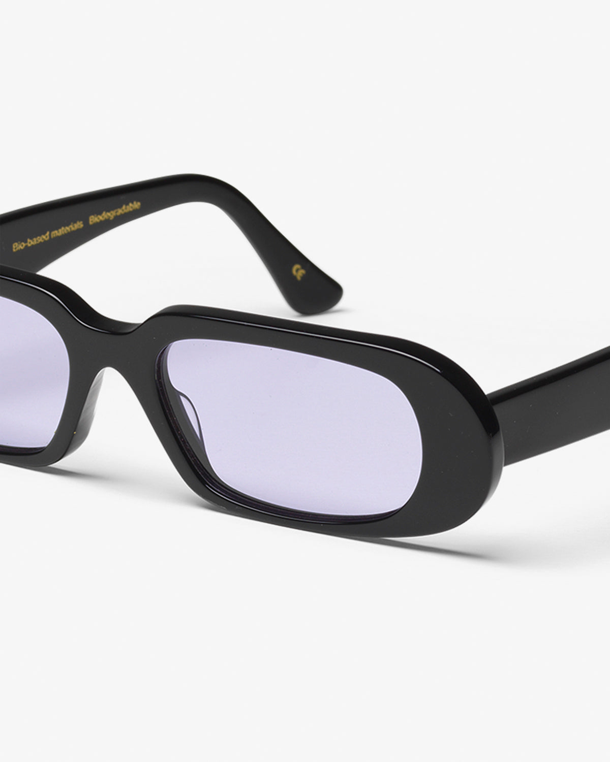 Sunglass 09 - Deep Black Solid - Lavender