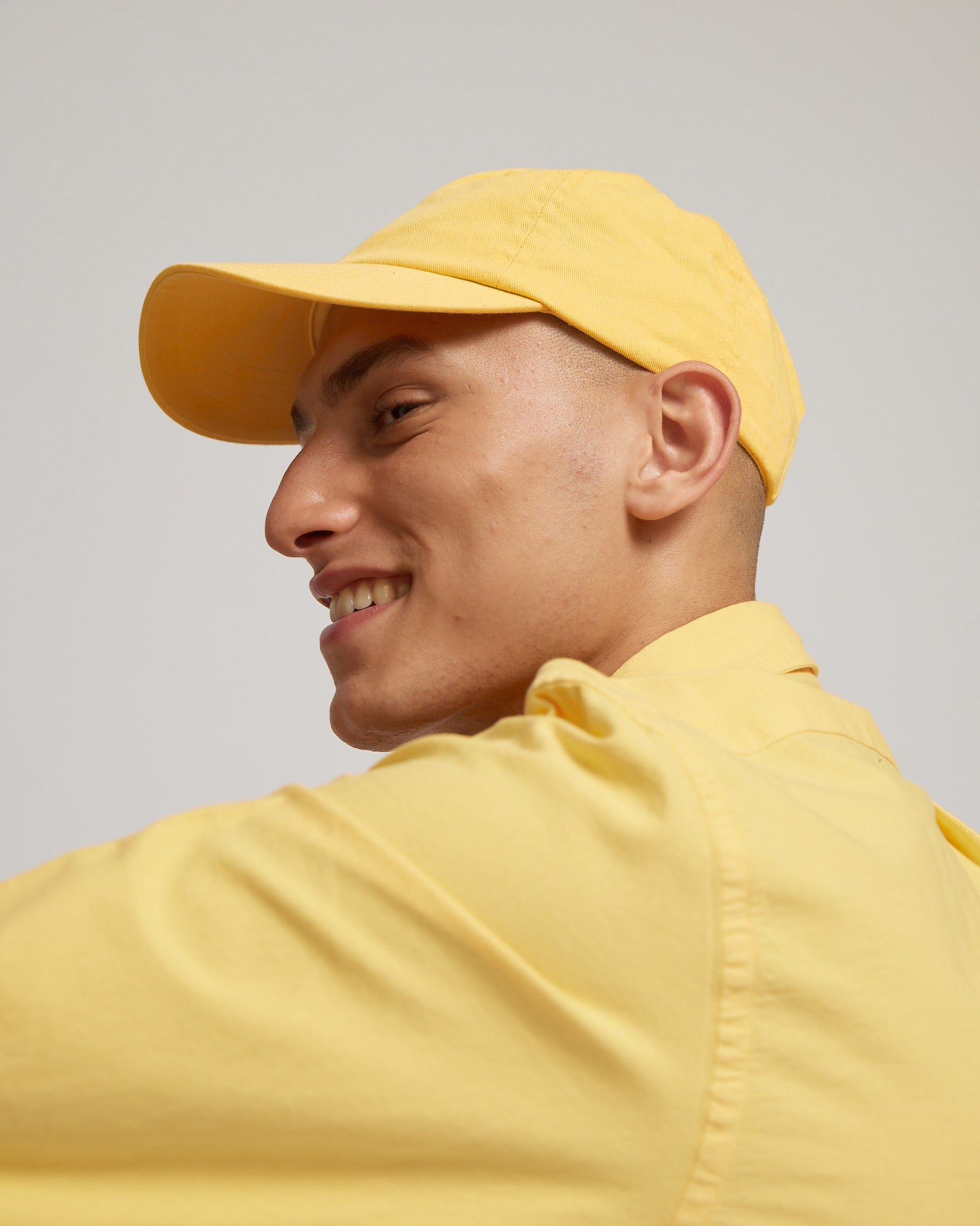 Organic Cotton Cap - Lemon Yellow