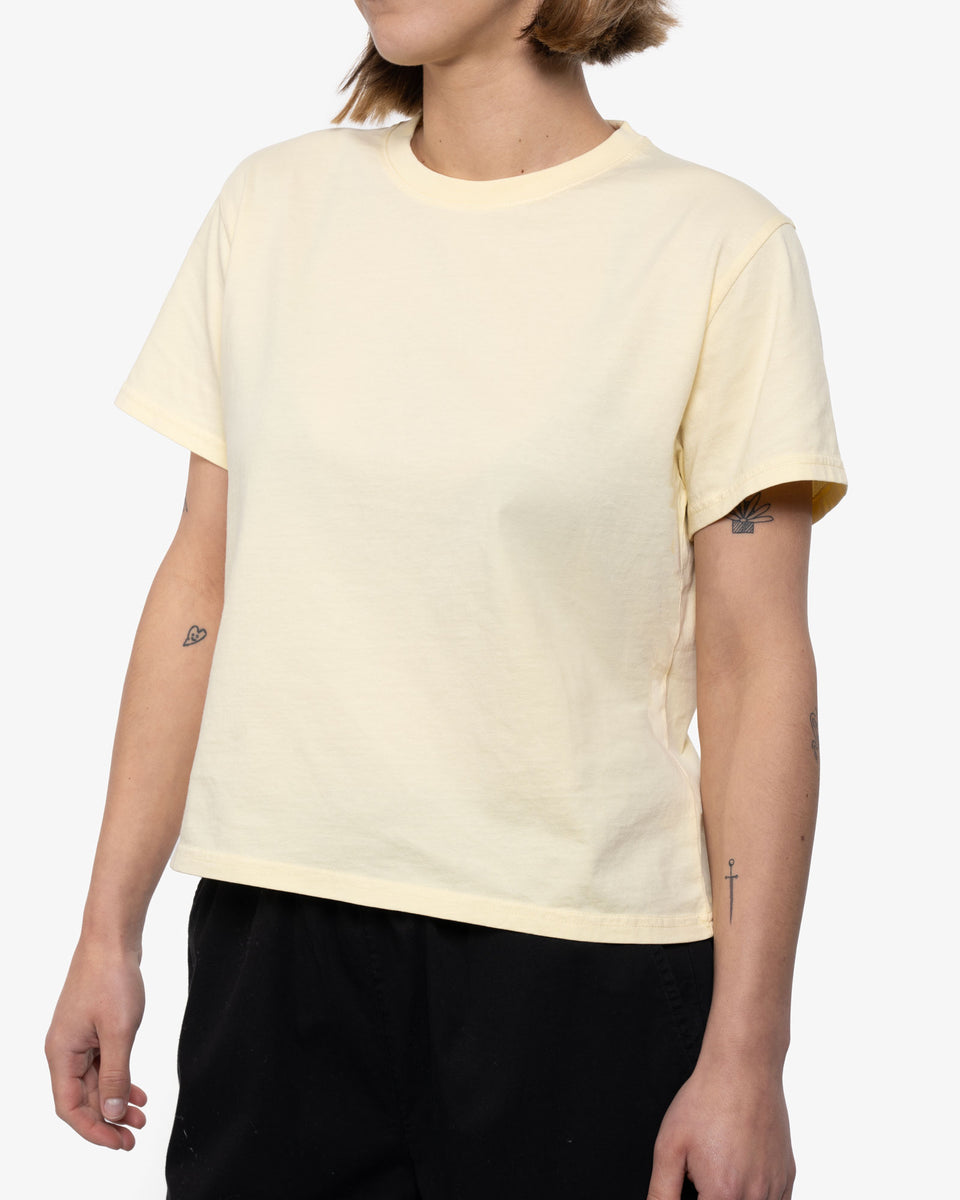 Boxy Crop Tee in Scarlet Red by Colorful Standard main image 0