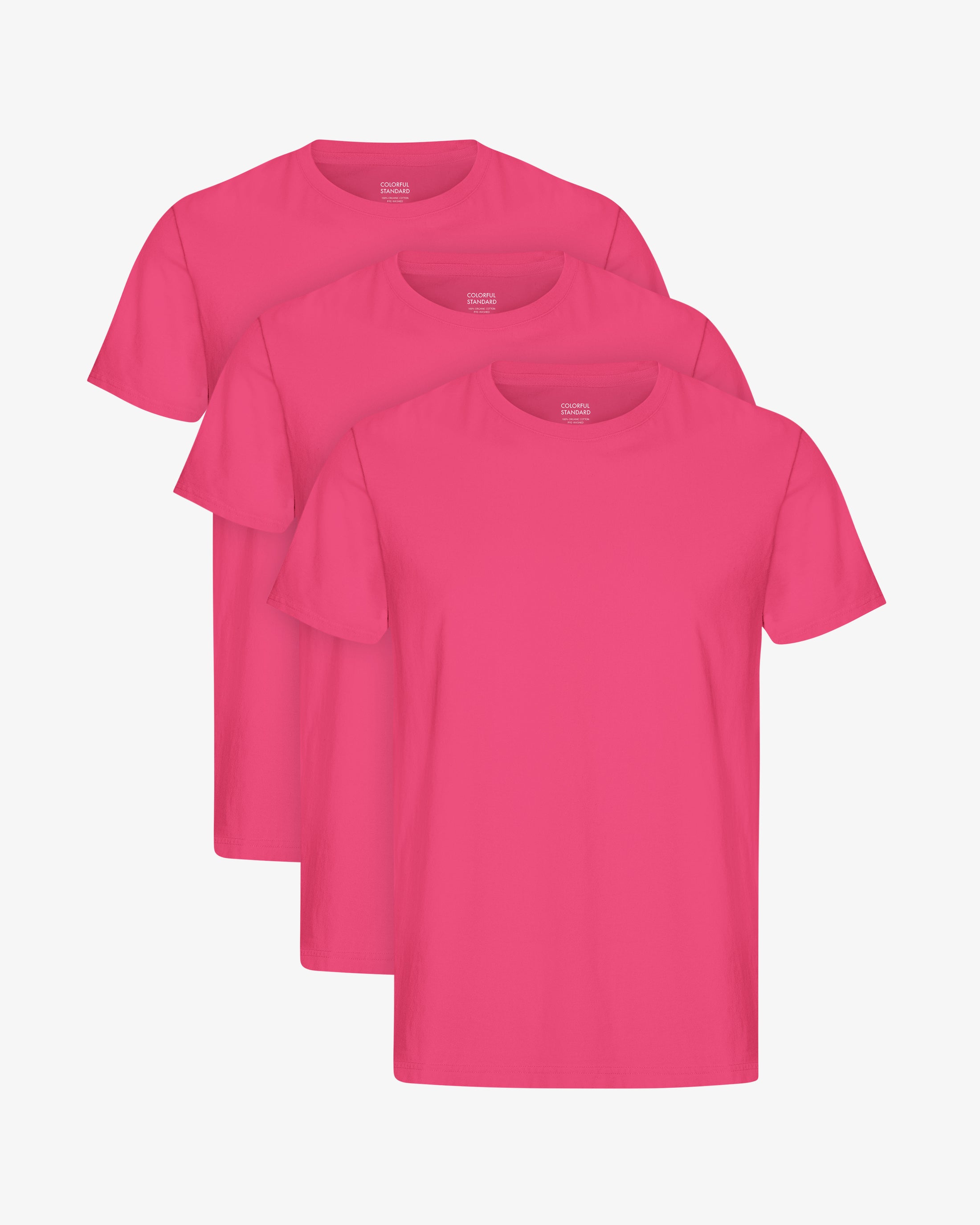 Classic Organic Tee - Bubblegum Pink (3-Pack)