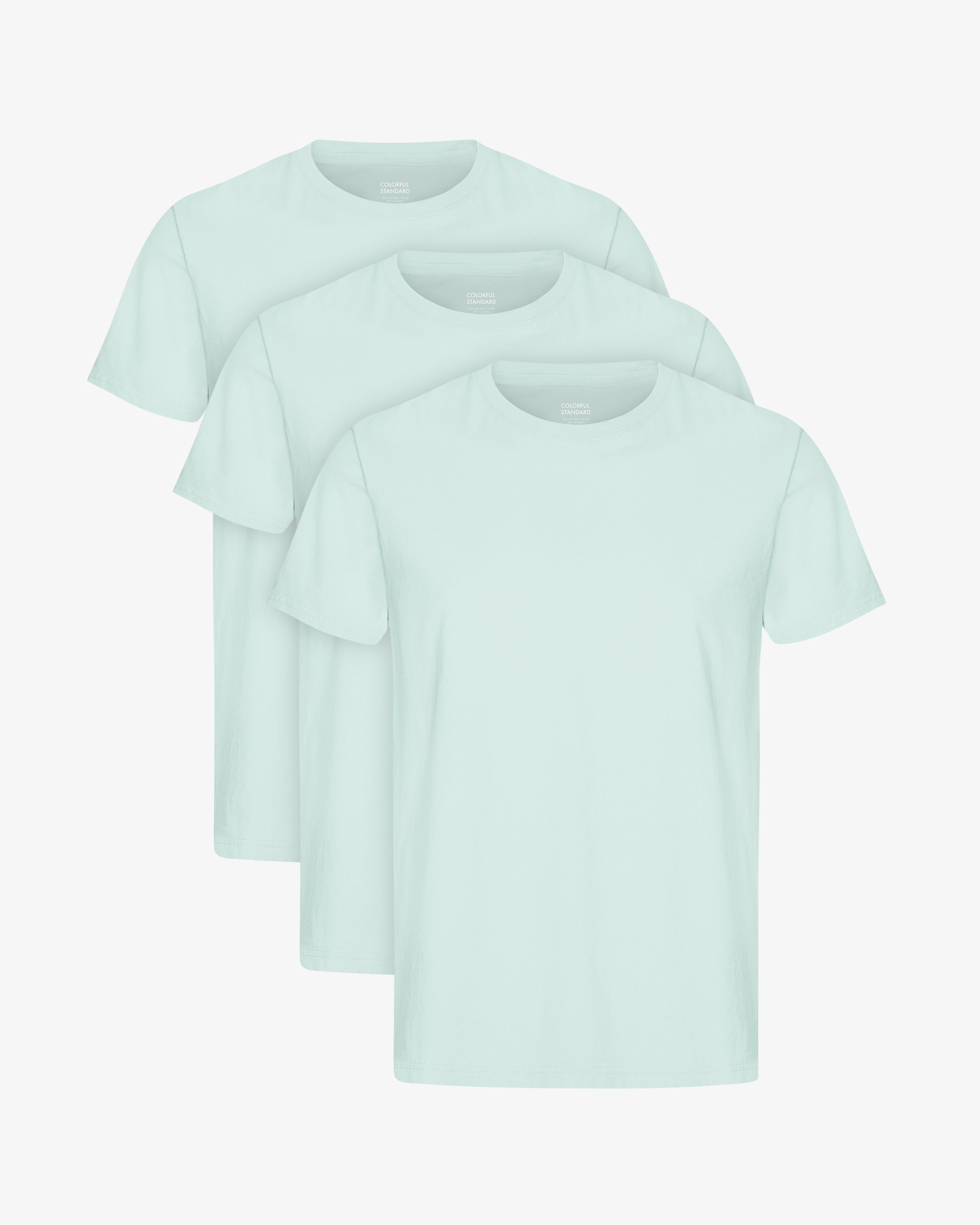 Classic Organic Tee - Light Aqua (3-Pack)