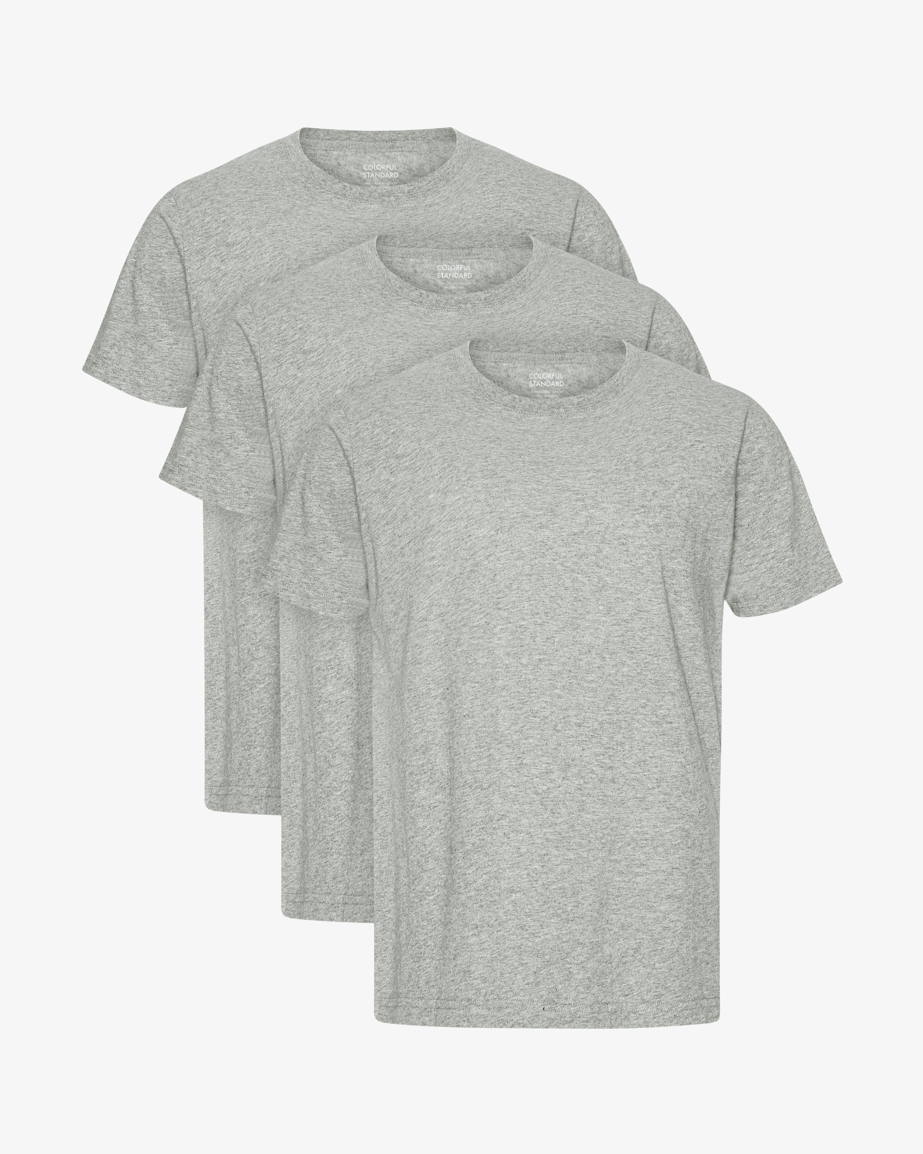 Classic Organic Tee - Heather Grey (3-Pack)
