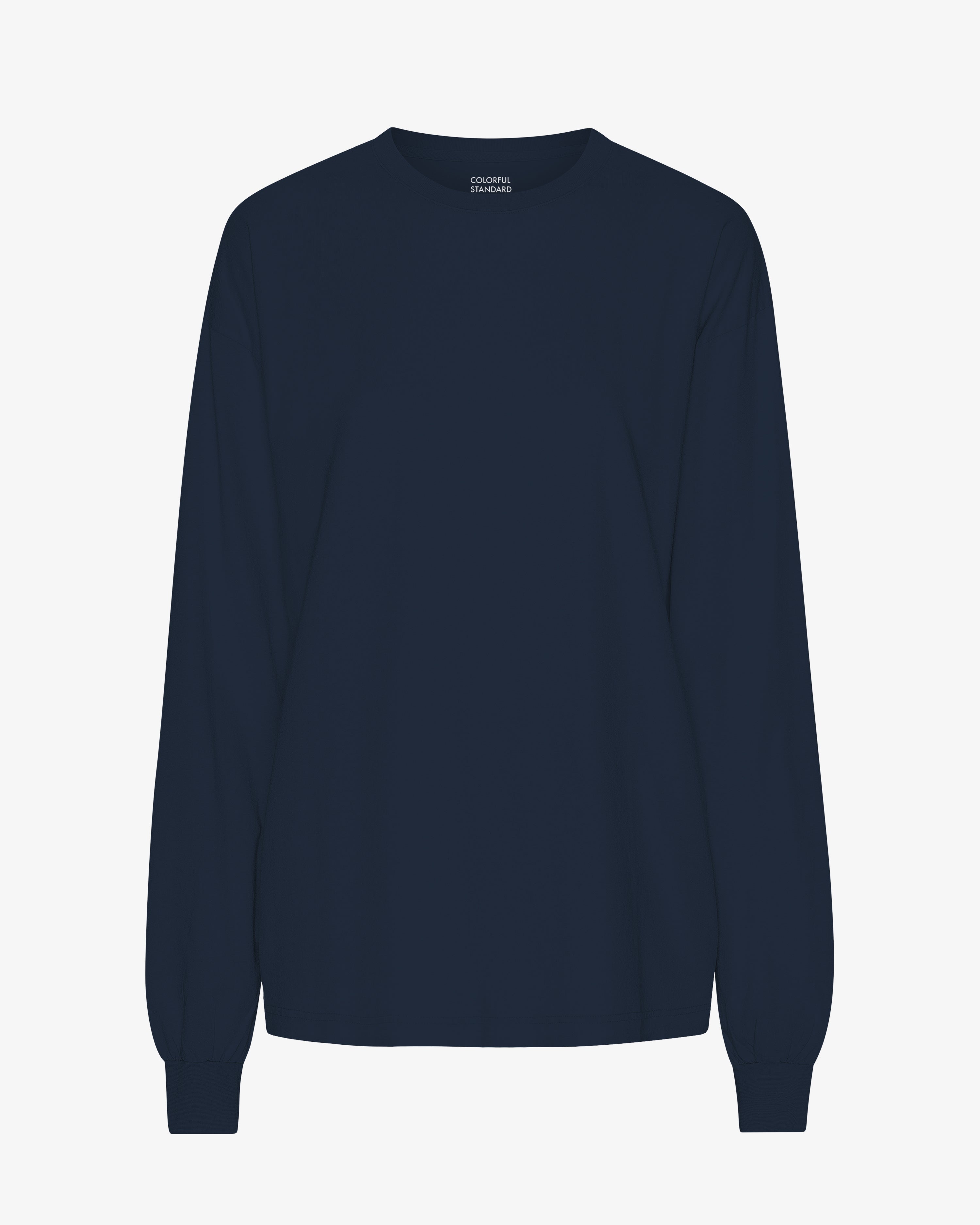 Oversized Organic LS T-Shirt - Navy Blue