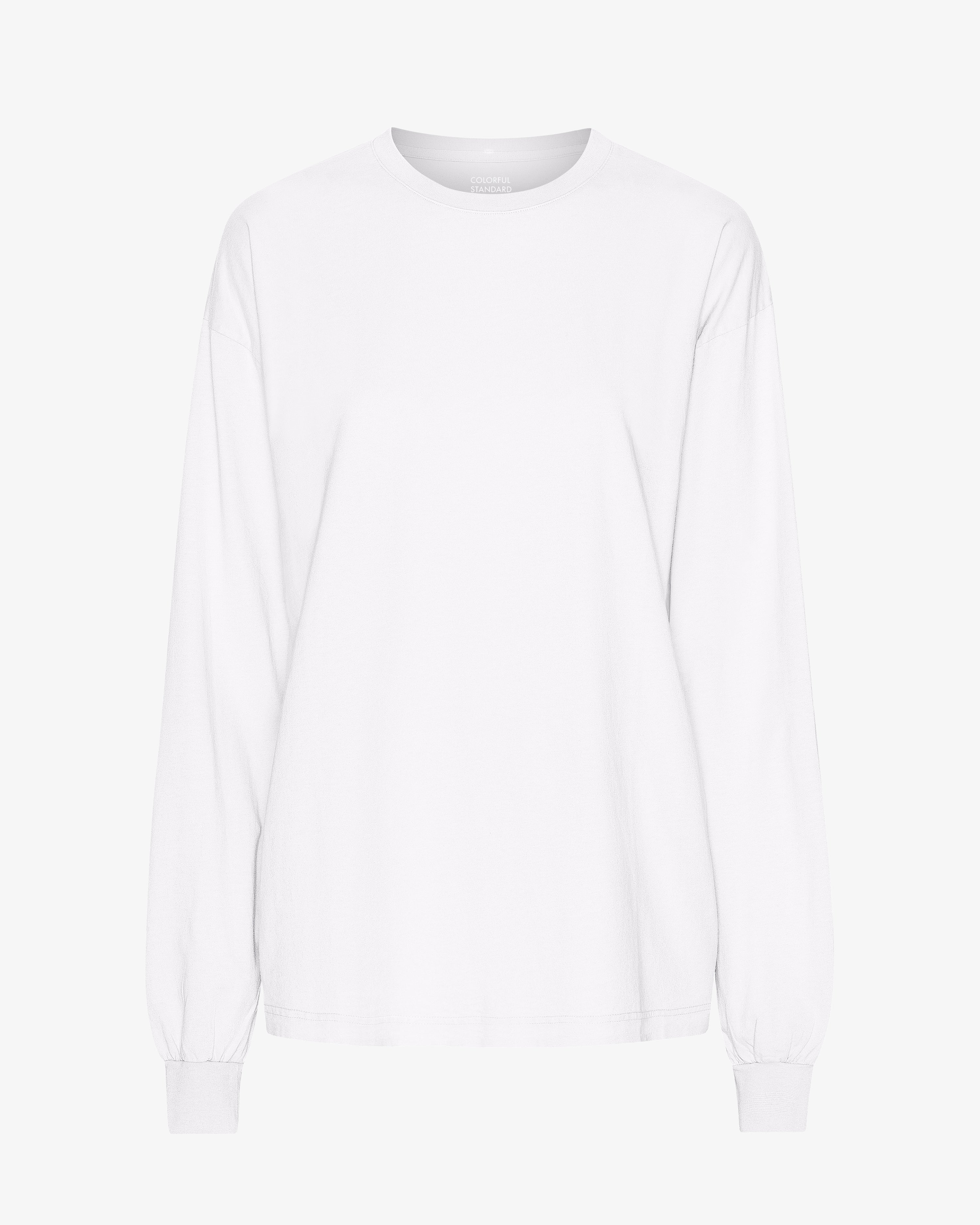 Oversized Organic LS T-Shirt - Optical White