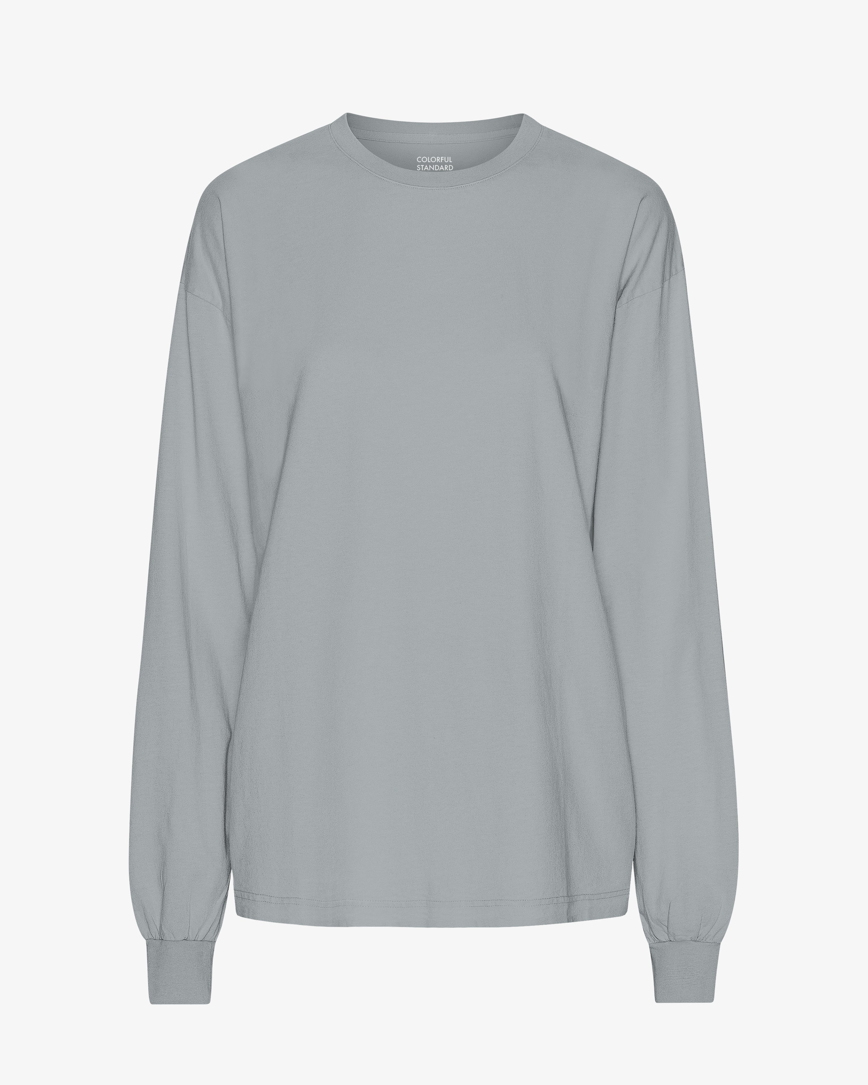 Oversized Organic LS T-Shirt - Steel Blue