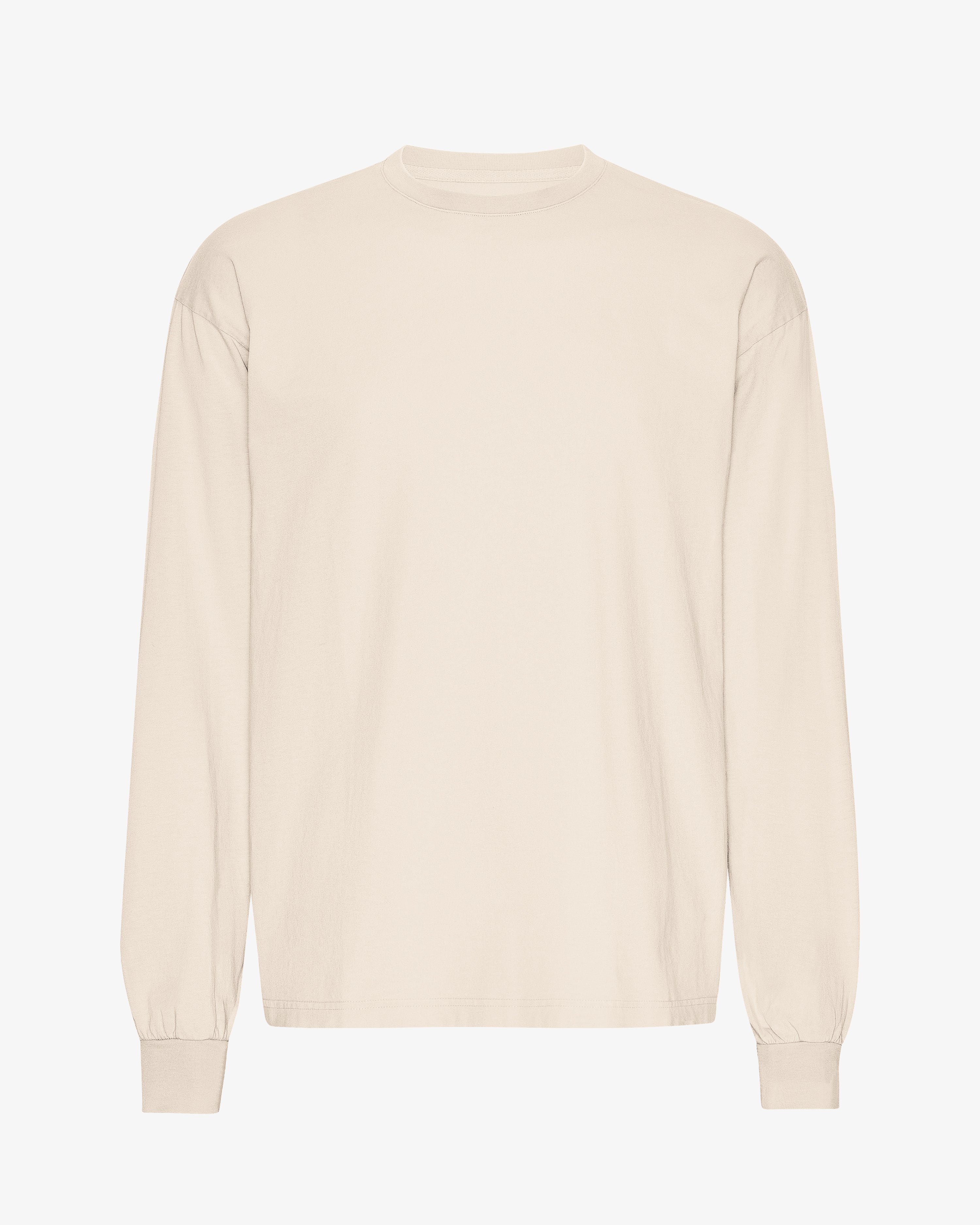 Oversized Organic LS T-Shirt - Ivory White