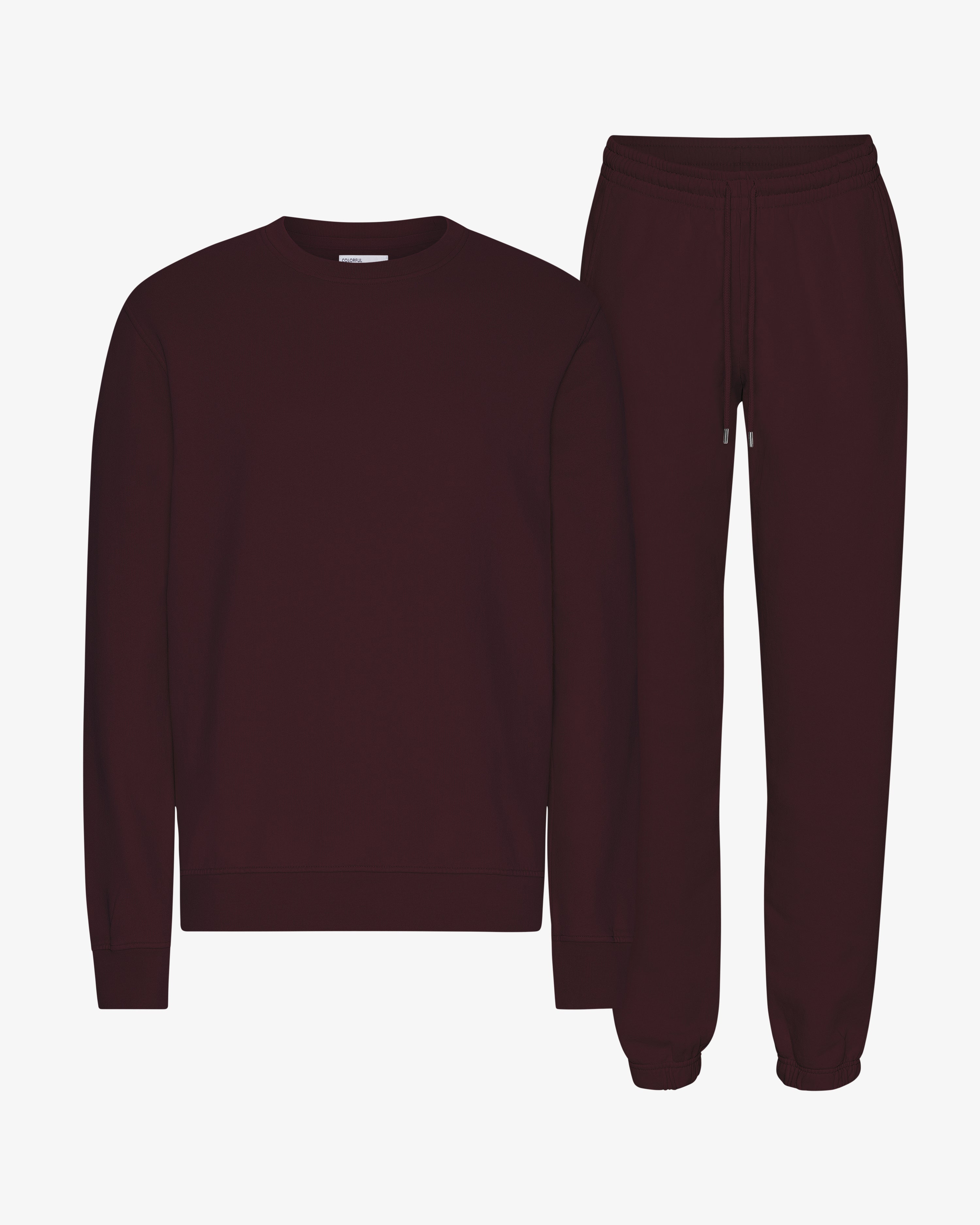 Organic Classic Sweatsuit - Oxblood Red