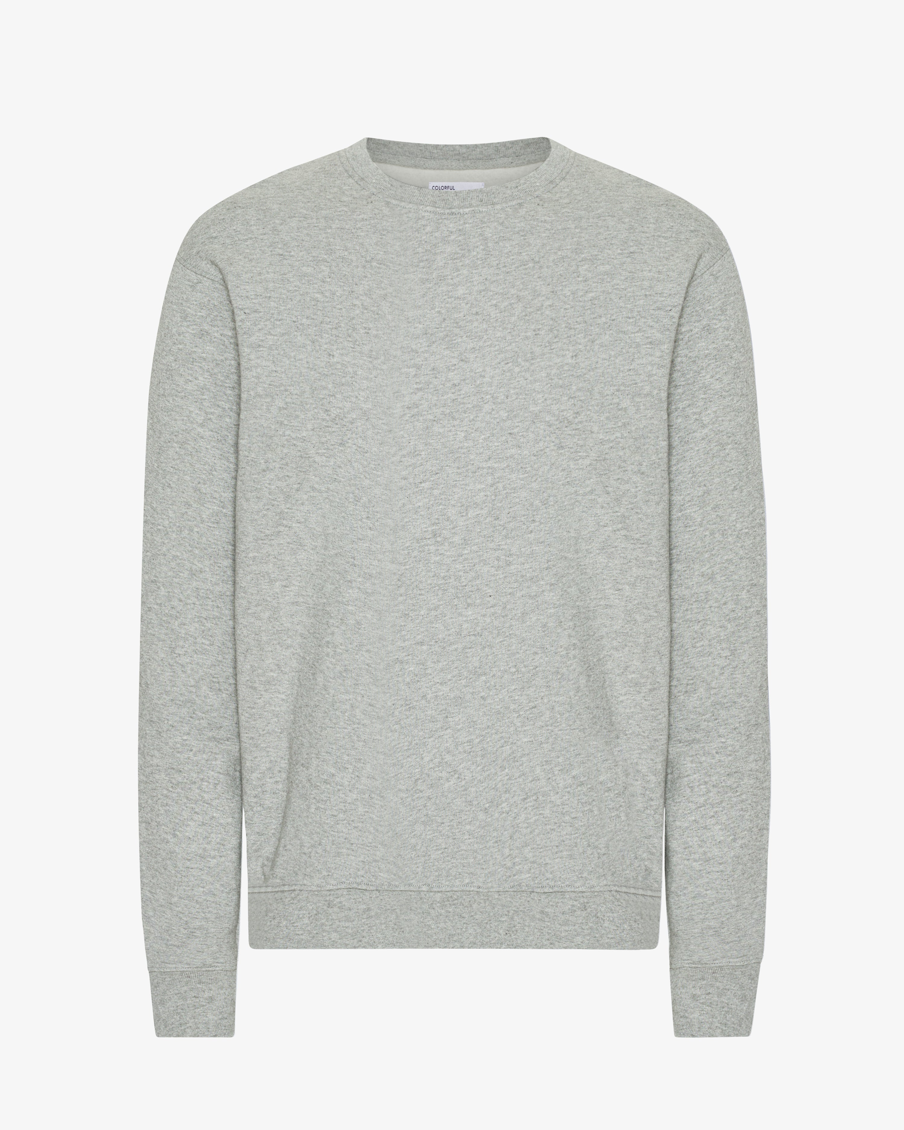 Classic Organic Crew - Heather Grey