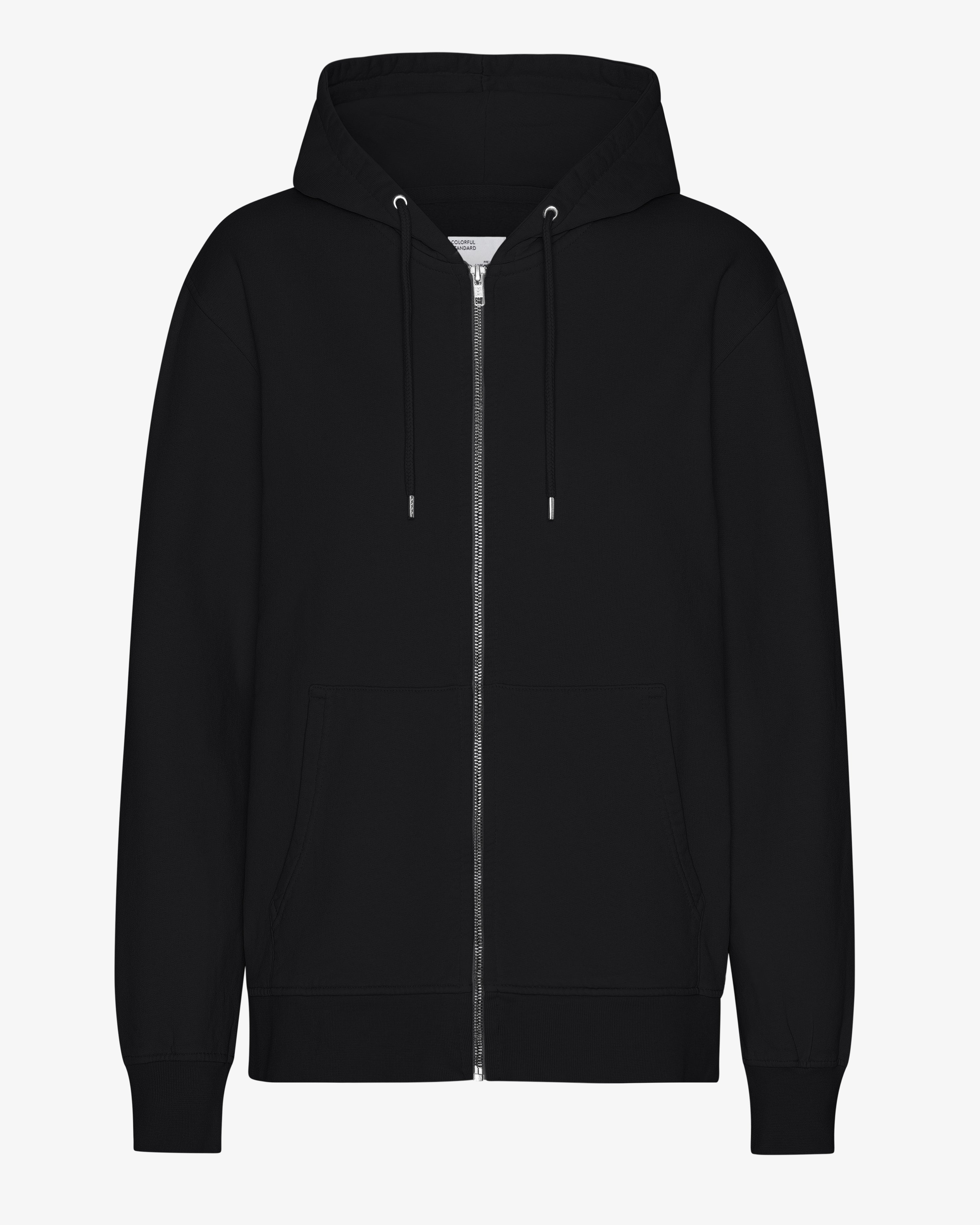 Classic Organic Zip Hood - Deep Black