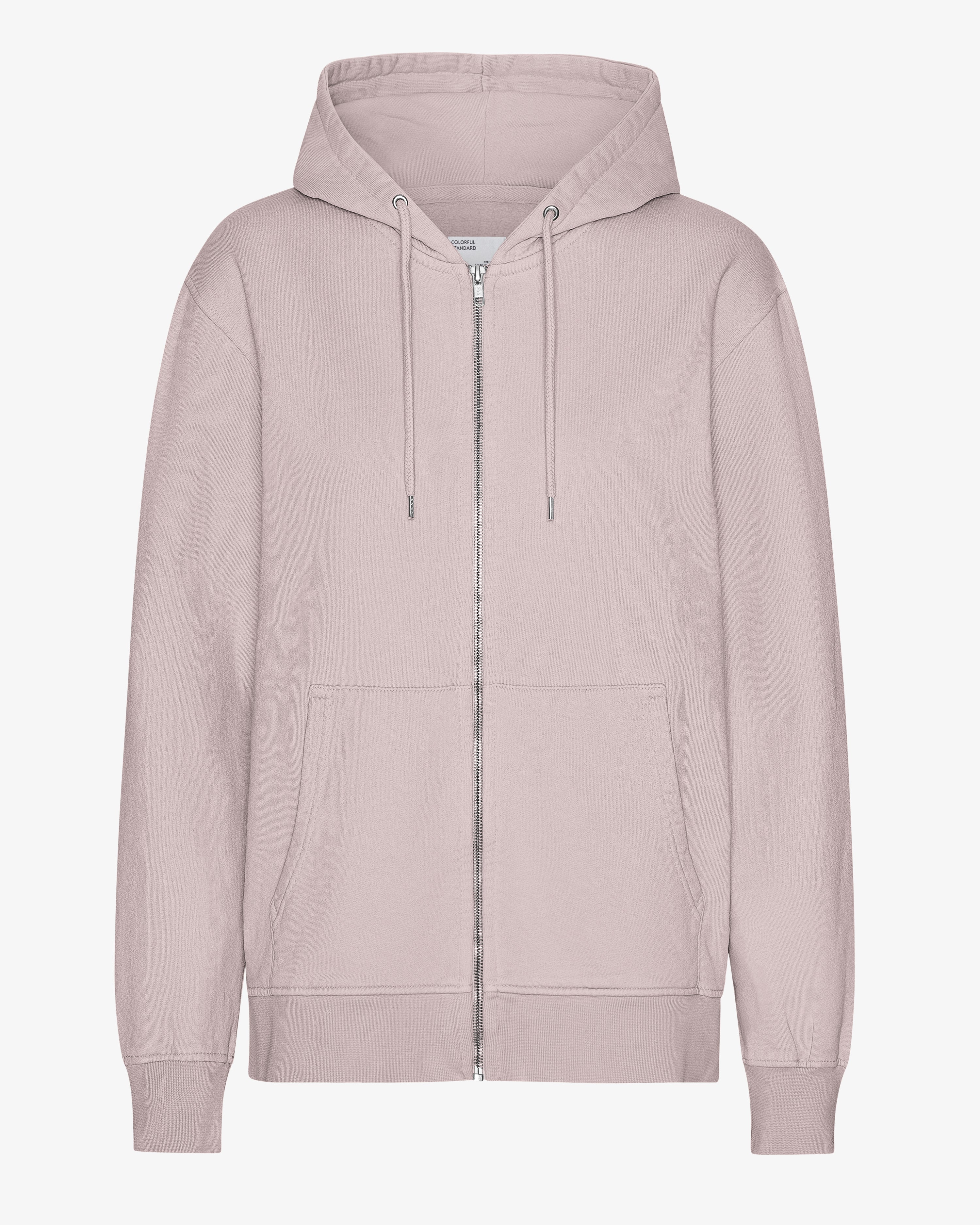 Classic Organic Zip Hood - Faded Pink