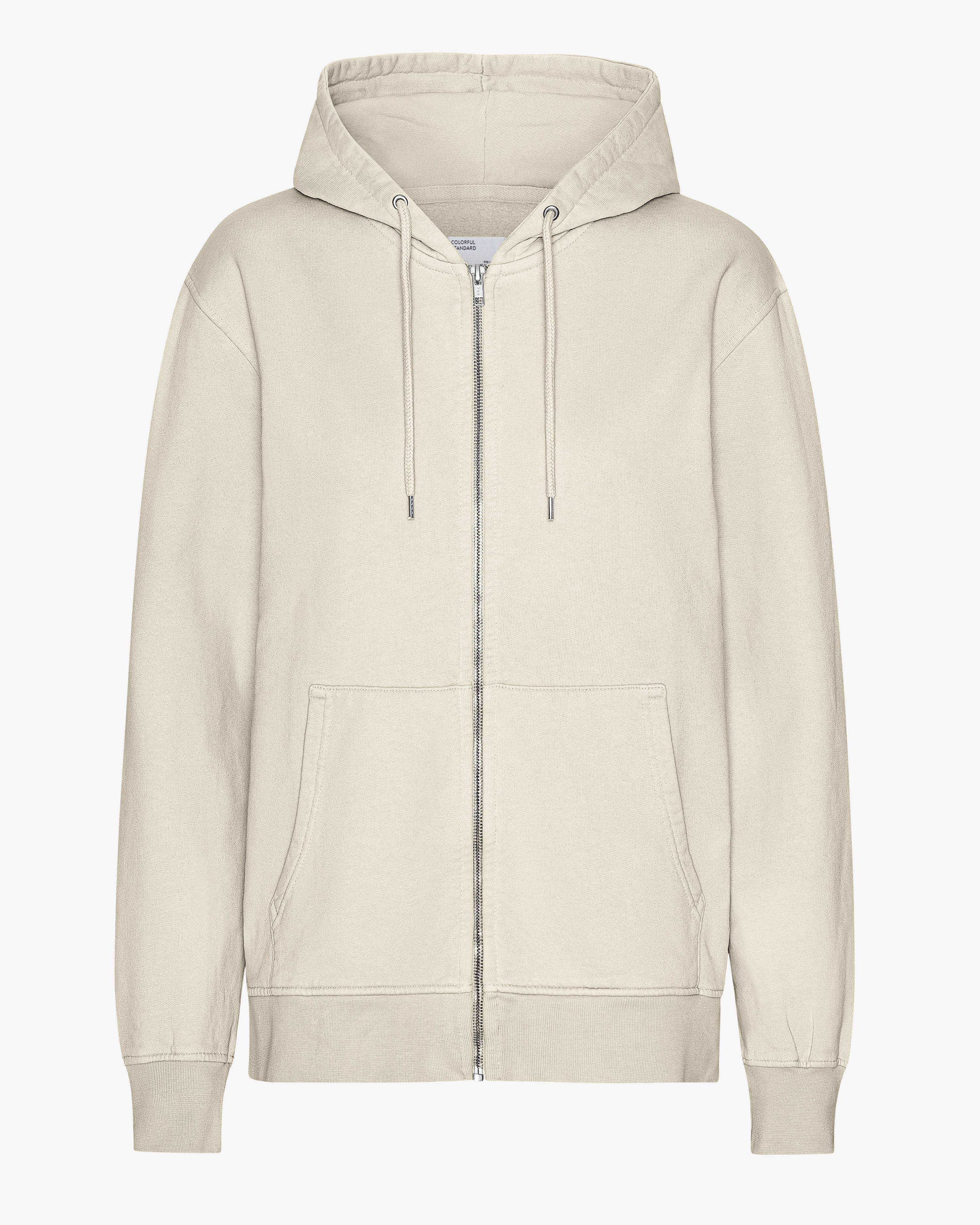 Classic Organic Zip Hood - Ivory White