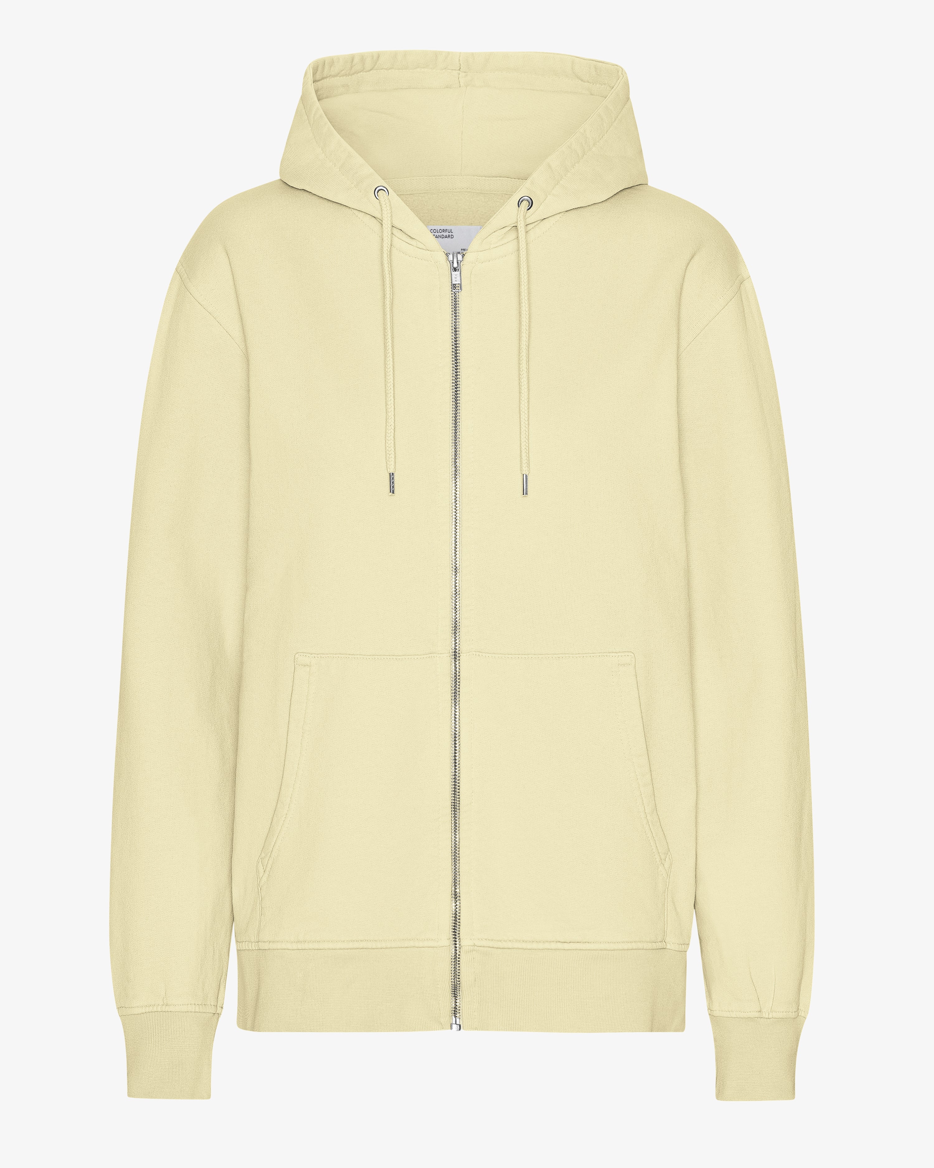 Classic Organic Zip Hood - Soft Yellow