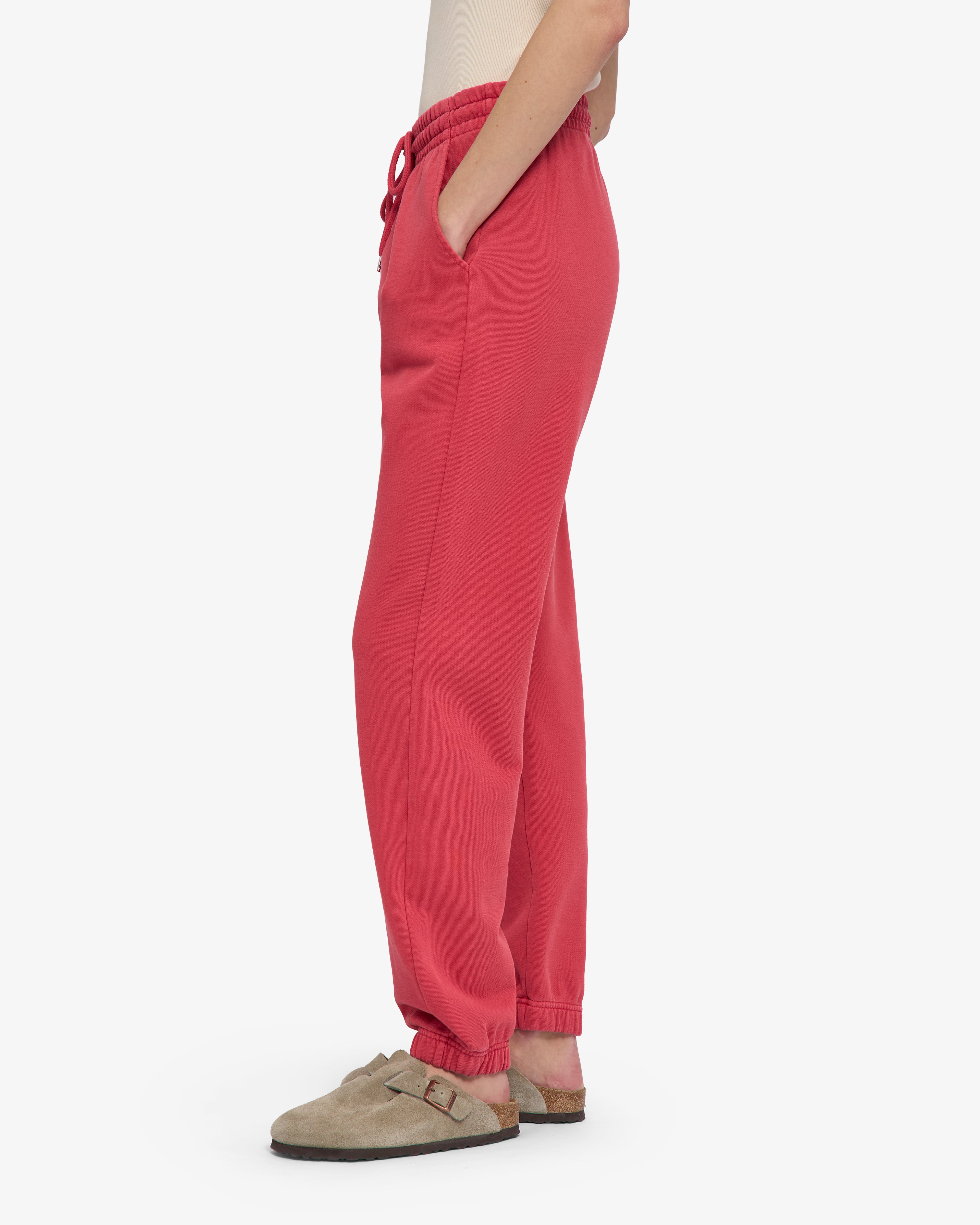 Organic Sweatpants - Faded Red