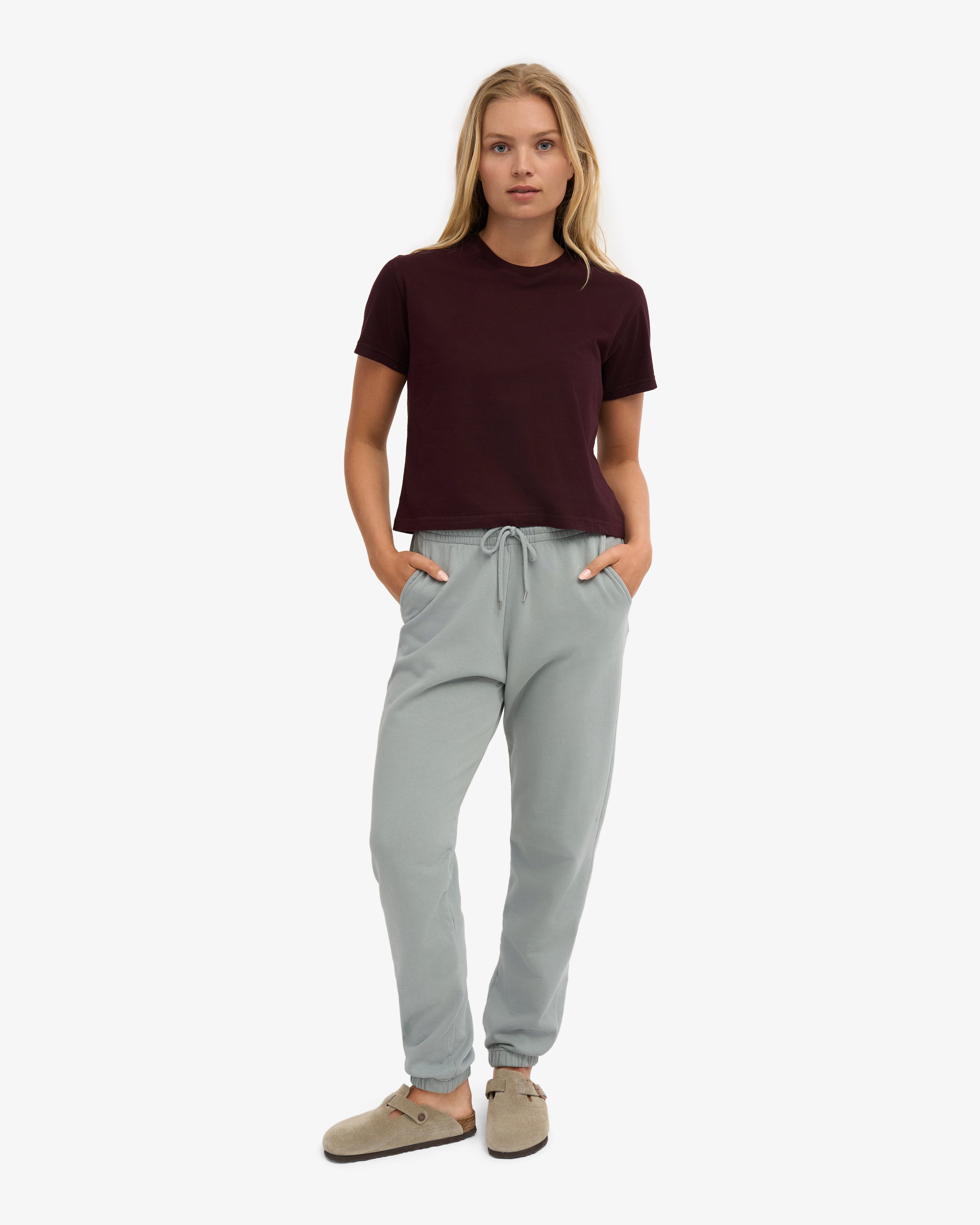 Organic Sweatpants - Steel Blue
