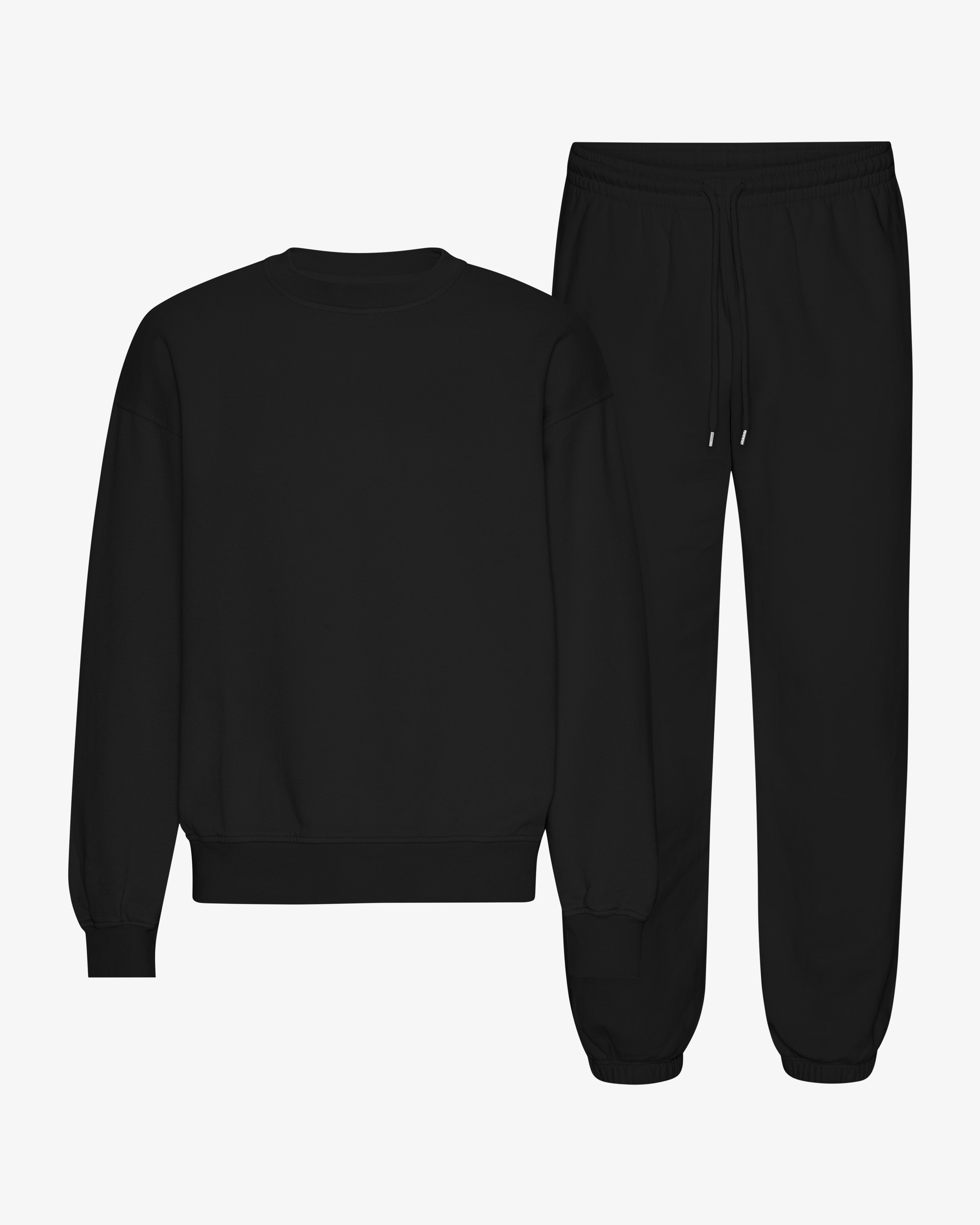 Organic Relaxed Sweatsuit - Deep Black