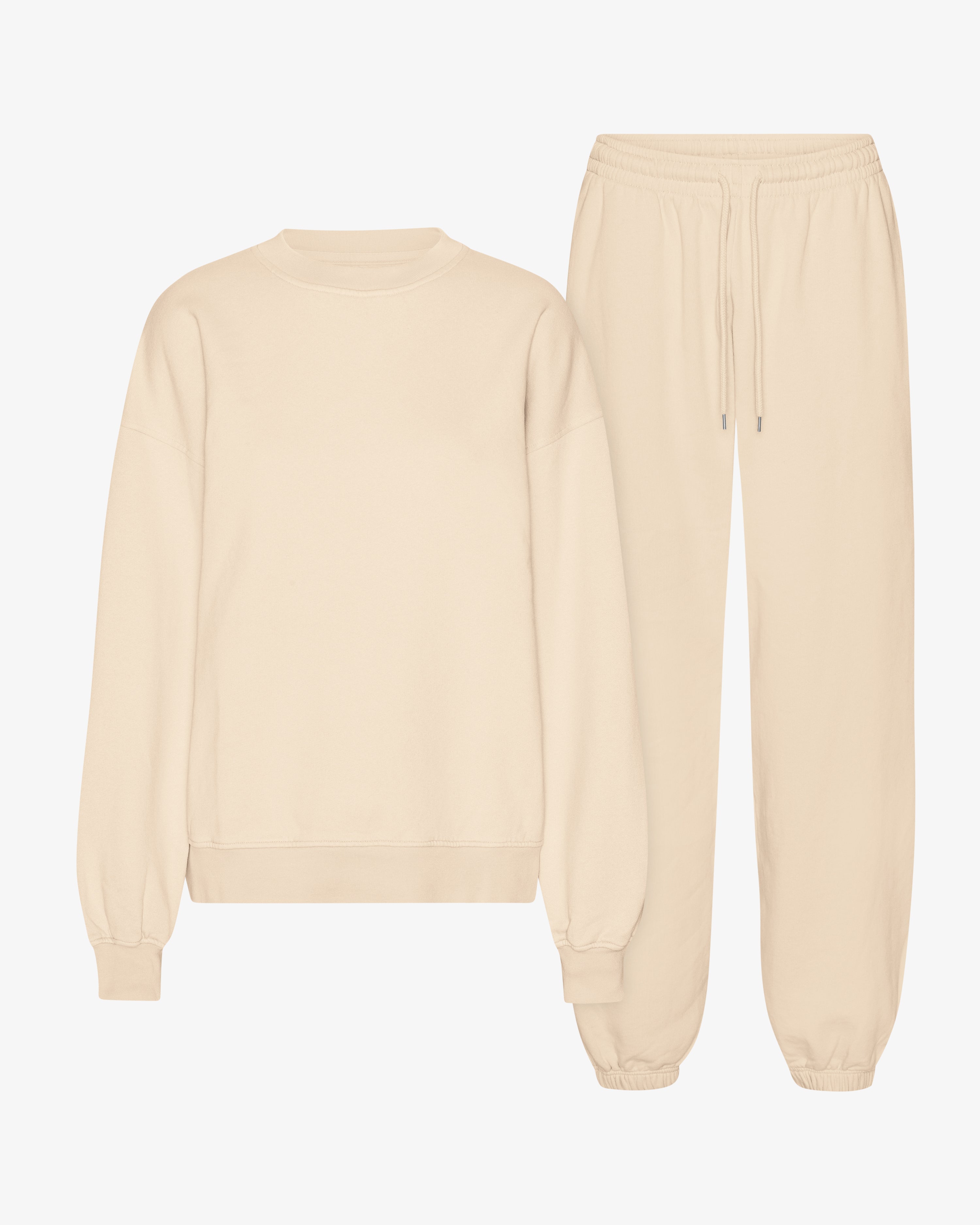 Organic Relaxed Sweatsuit - Ivory White