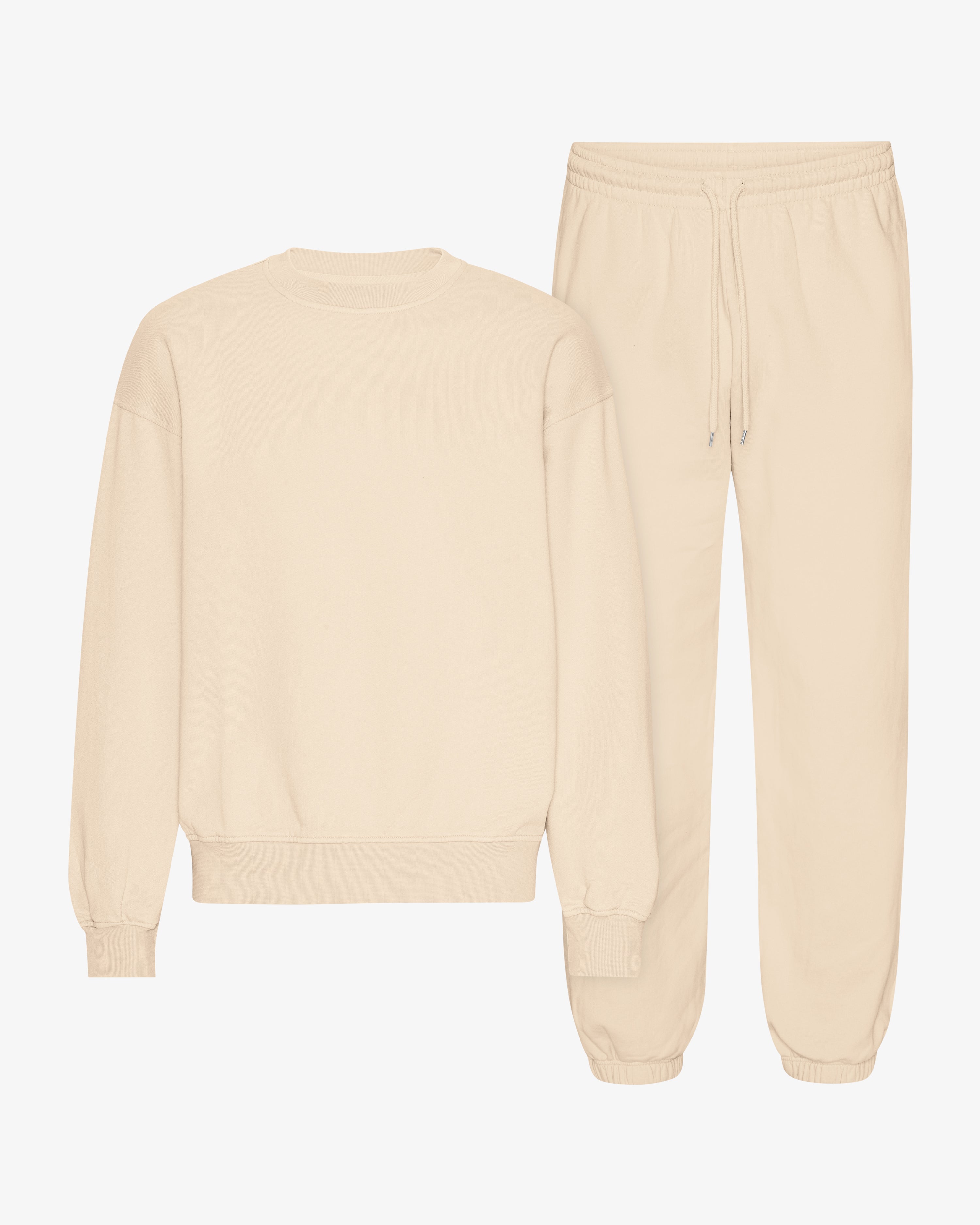 Organic Relaxed Sweatsuit - Ivory White