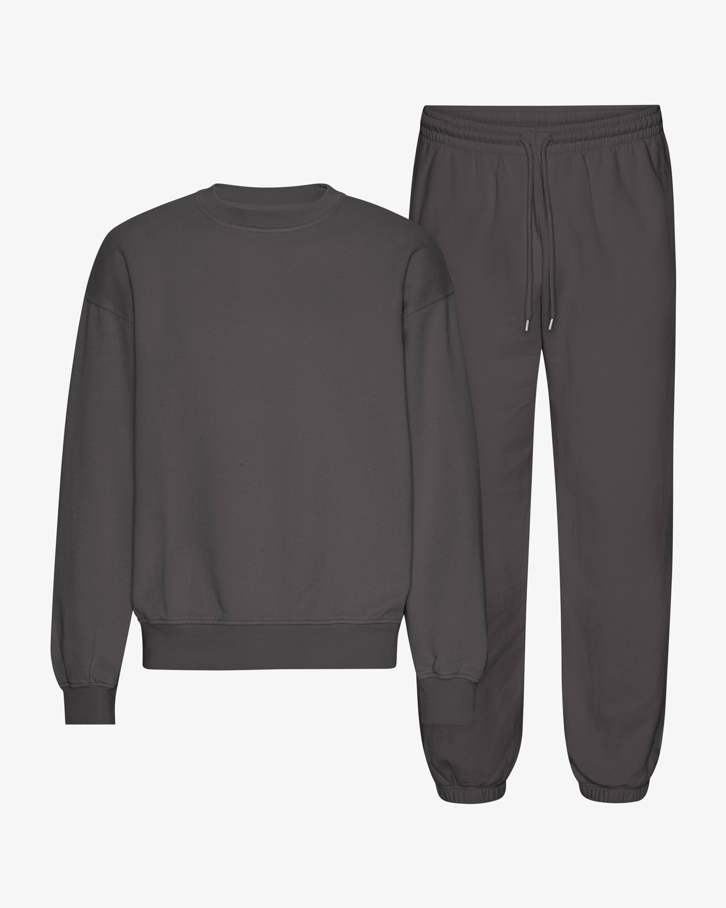 Organic Relaxed Sweatsuit - Lava Grey