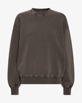 Organic Oversized Crew - Faded Mud