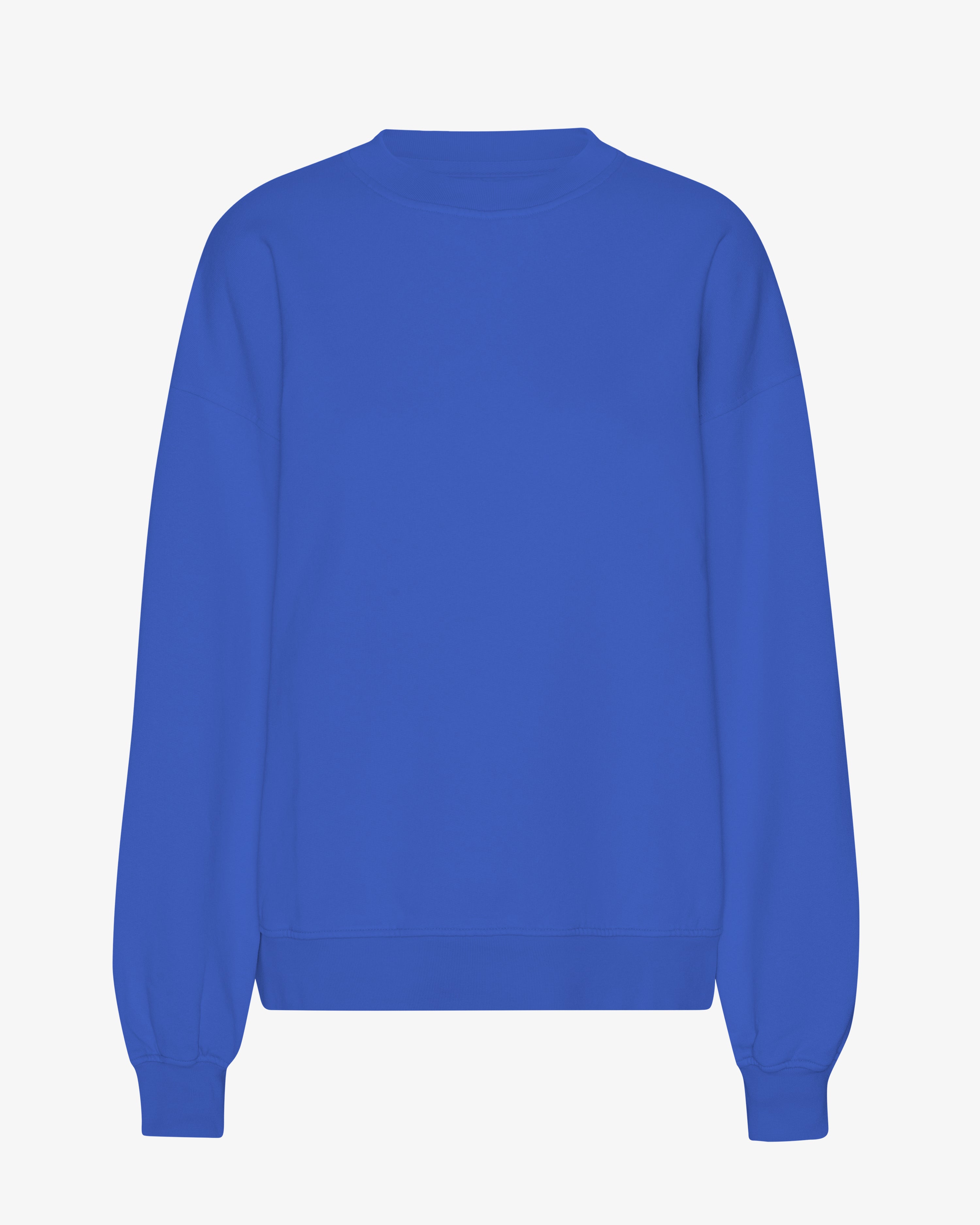 Organic Oversized Crew - Sapphire Blue