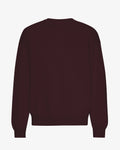Organic Oversized Crew - Oxblood Red