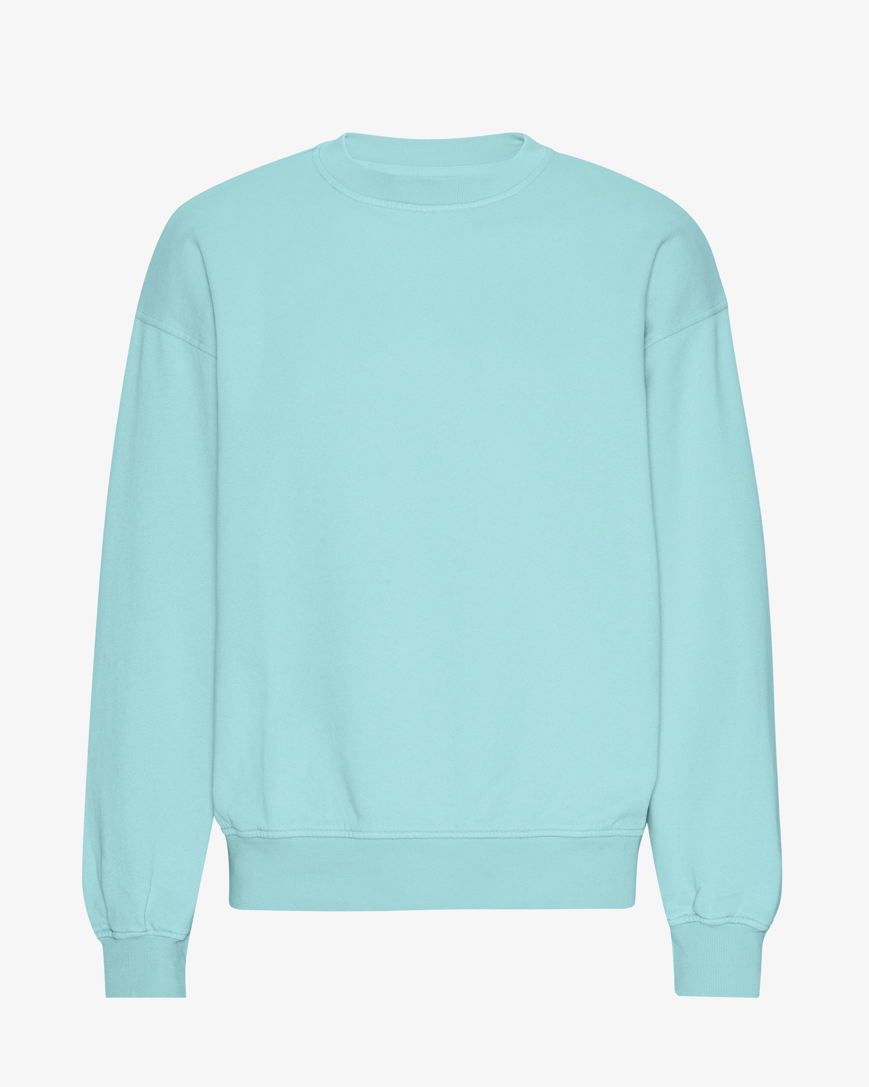 Organic Oversized Crew - Teal Blue