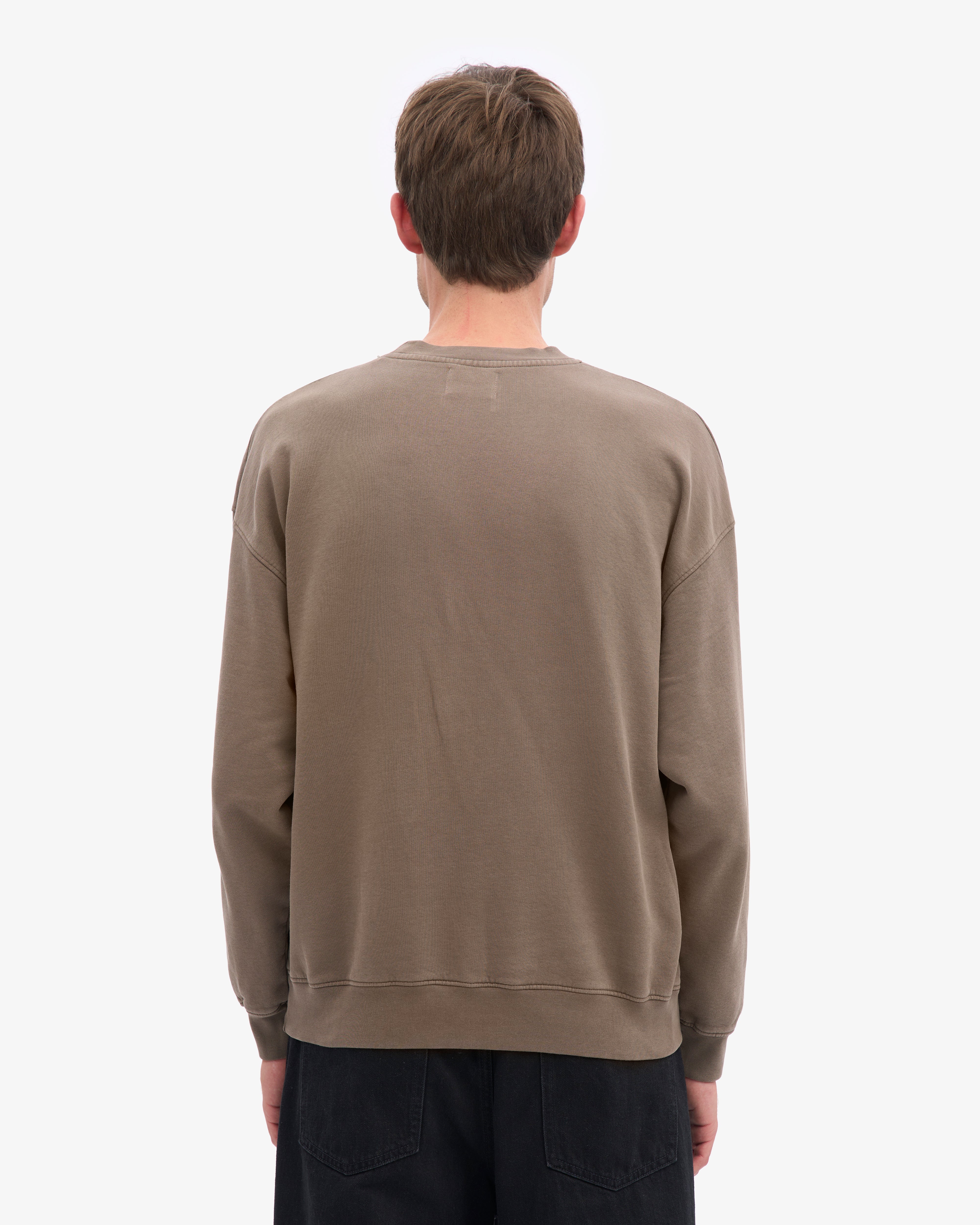 Organic Oversized Crew - Cedar Brown