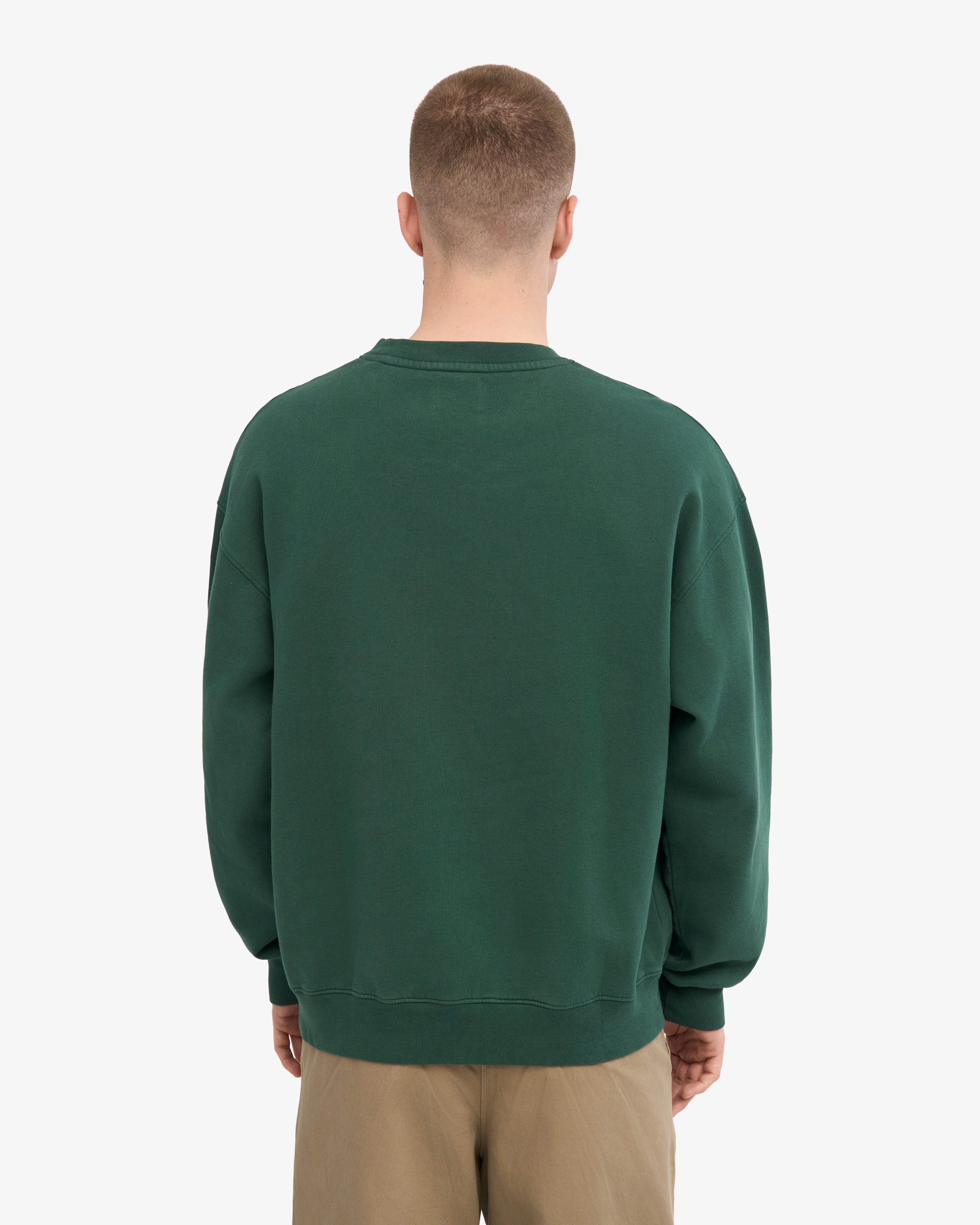 Organic Oversized Crew - Emerald Green