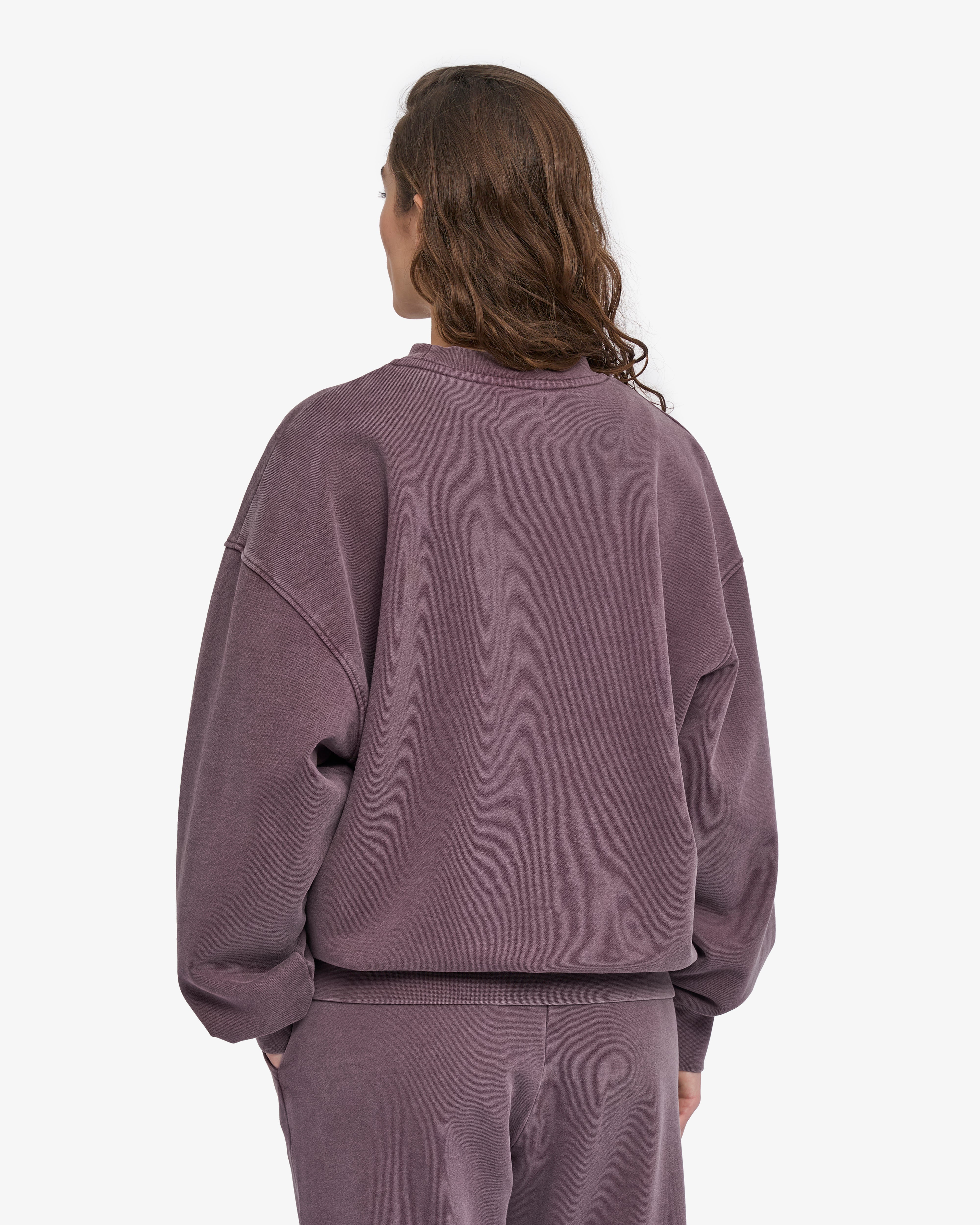 Organic Oversized Crew - Faded Grape
