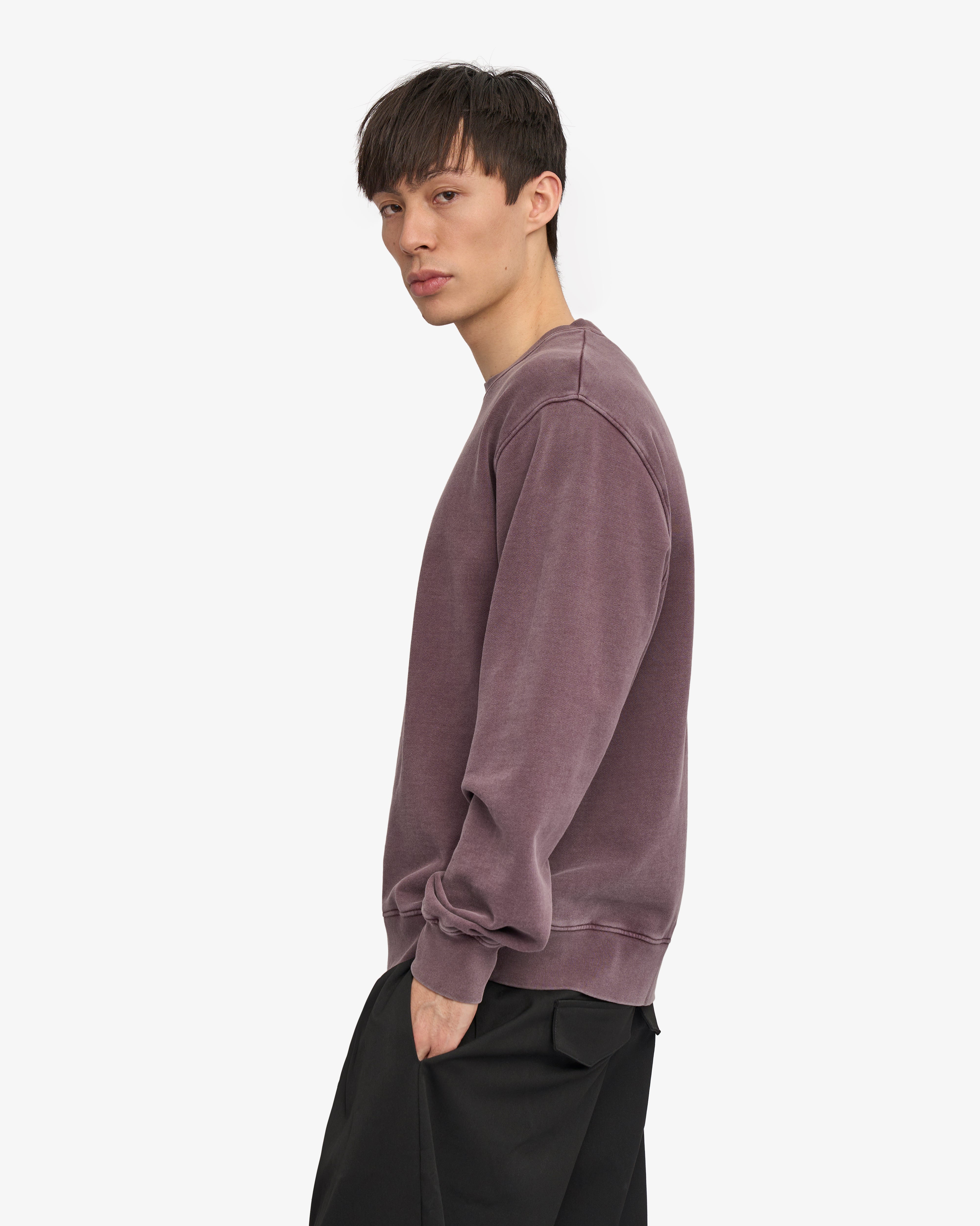 Organic Oversized Crew - Faded Grape