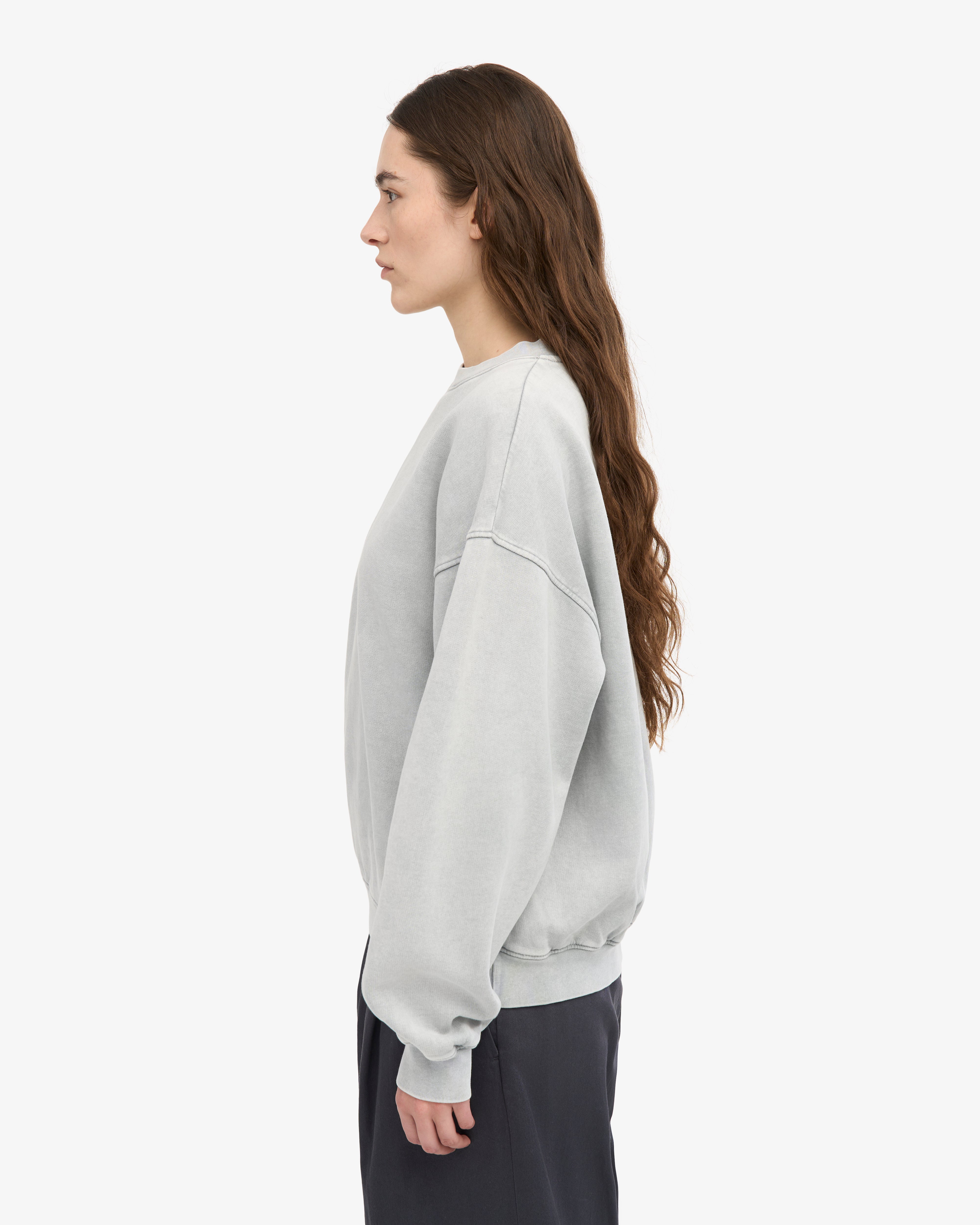 Organic Oversized Crew - Faded Grey