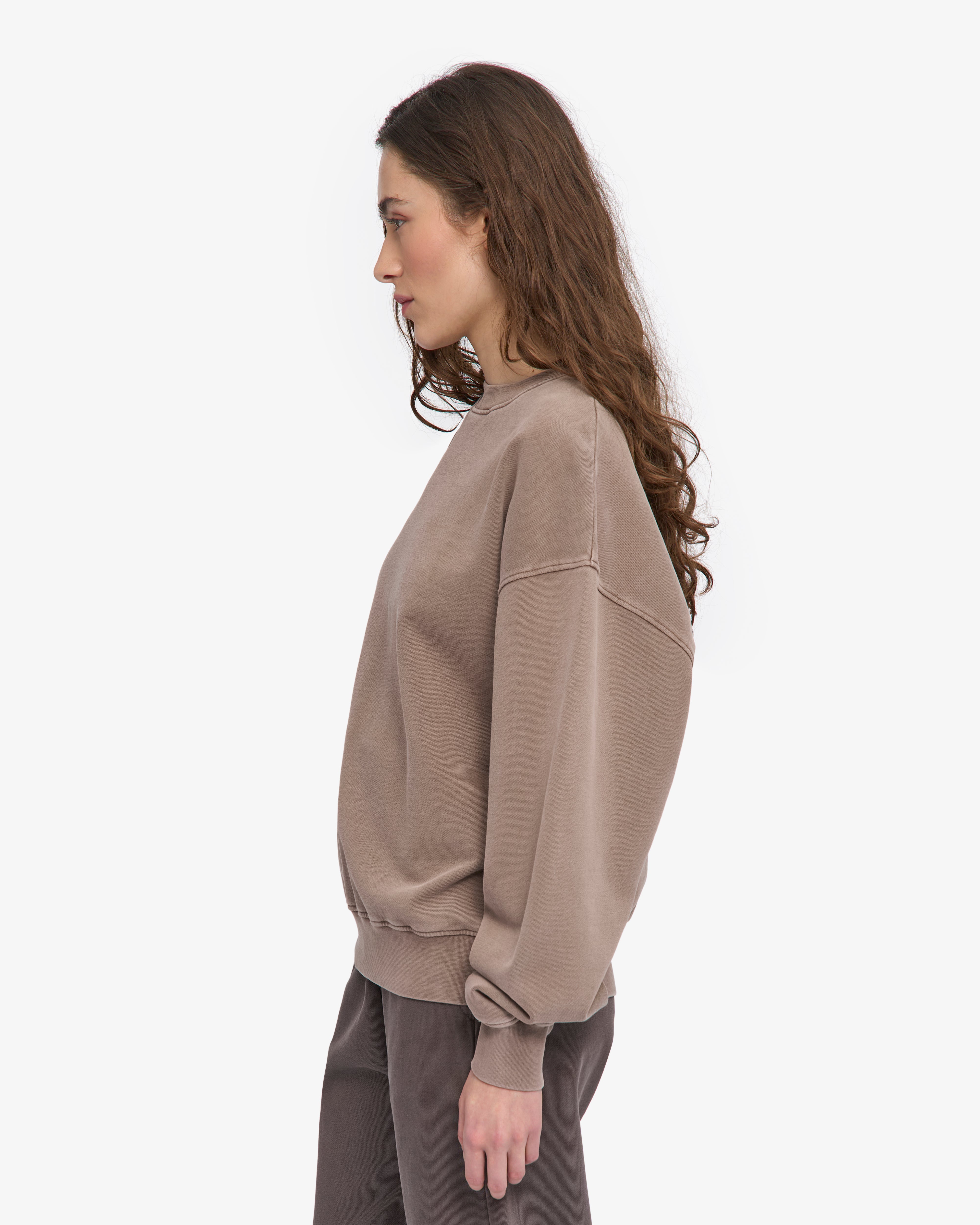 Organic Oversized Crew - Faded Khaki
