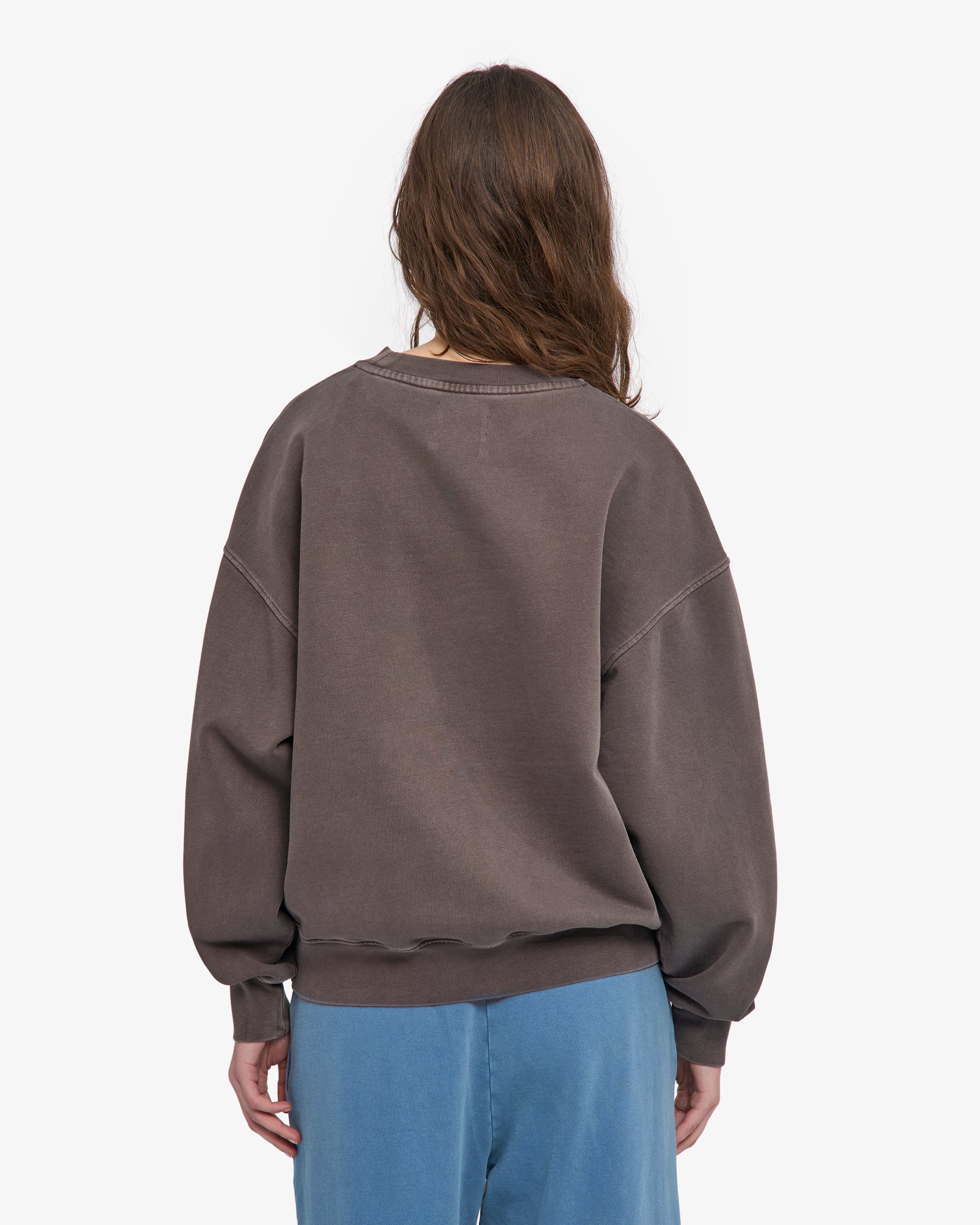 Organic Oversized Crew - Faded Mud