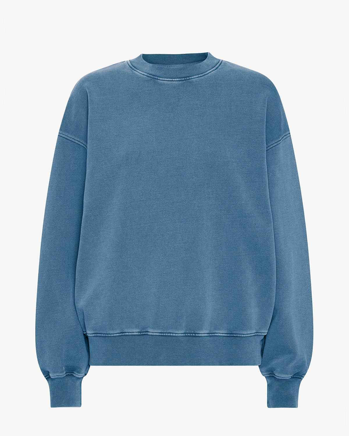 Organic Oversized Crew - Faded Indigo
