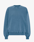 Organic Oversized Crew - Faded Indigo