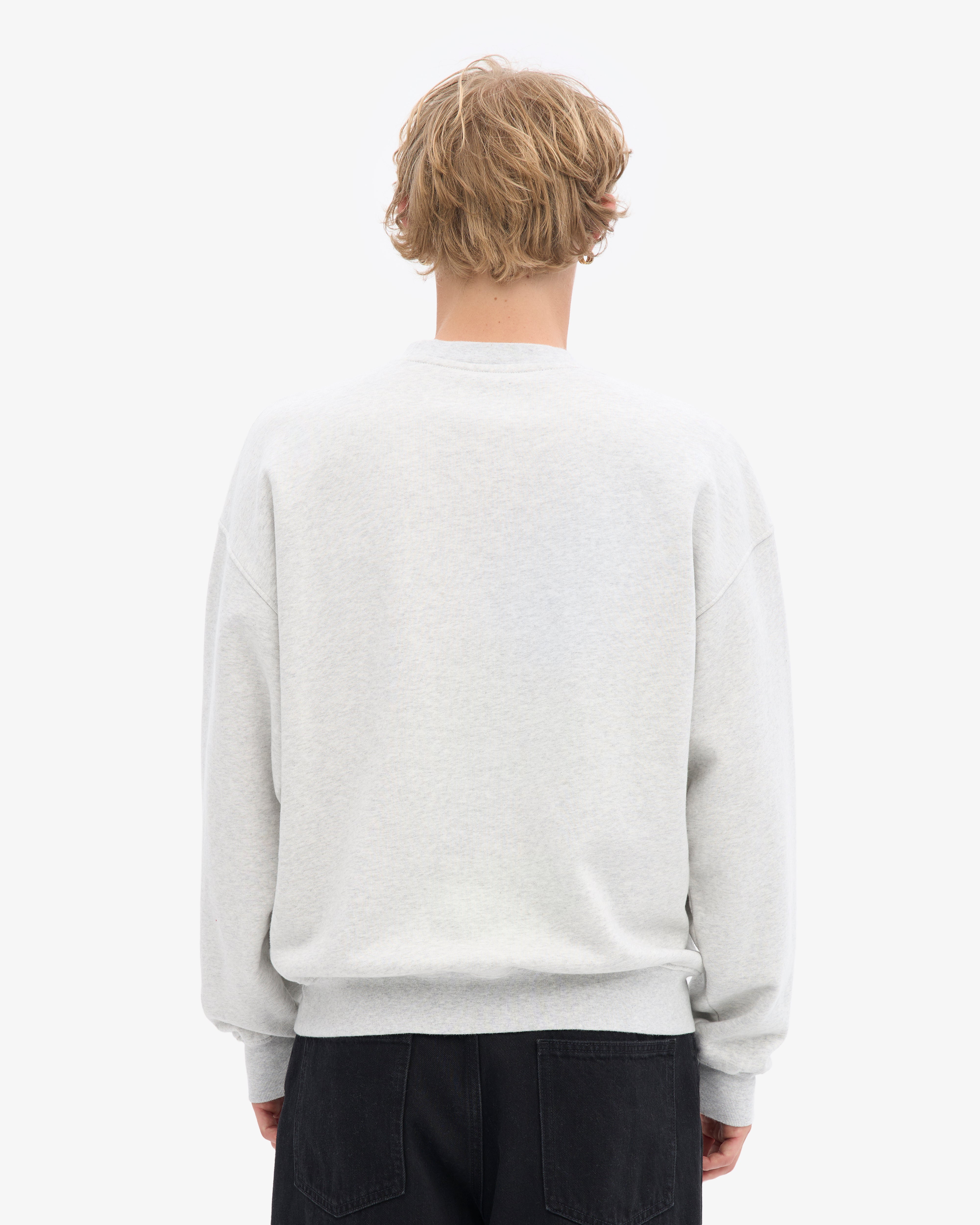 Organic Oversized Crew - Snow Melange
