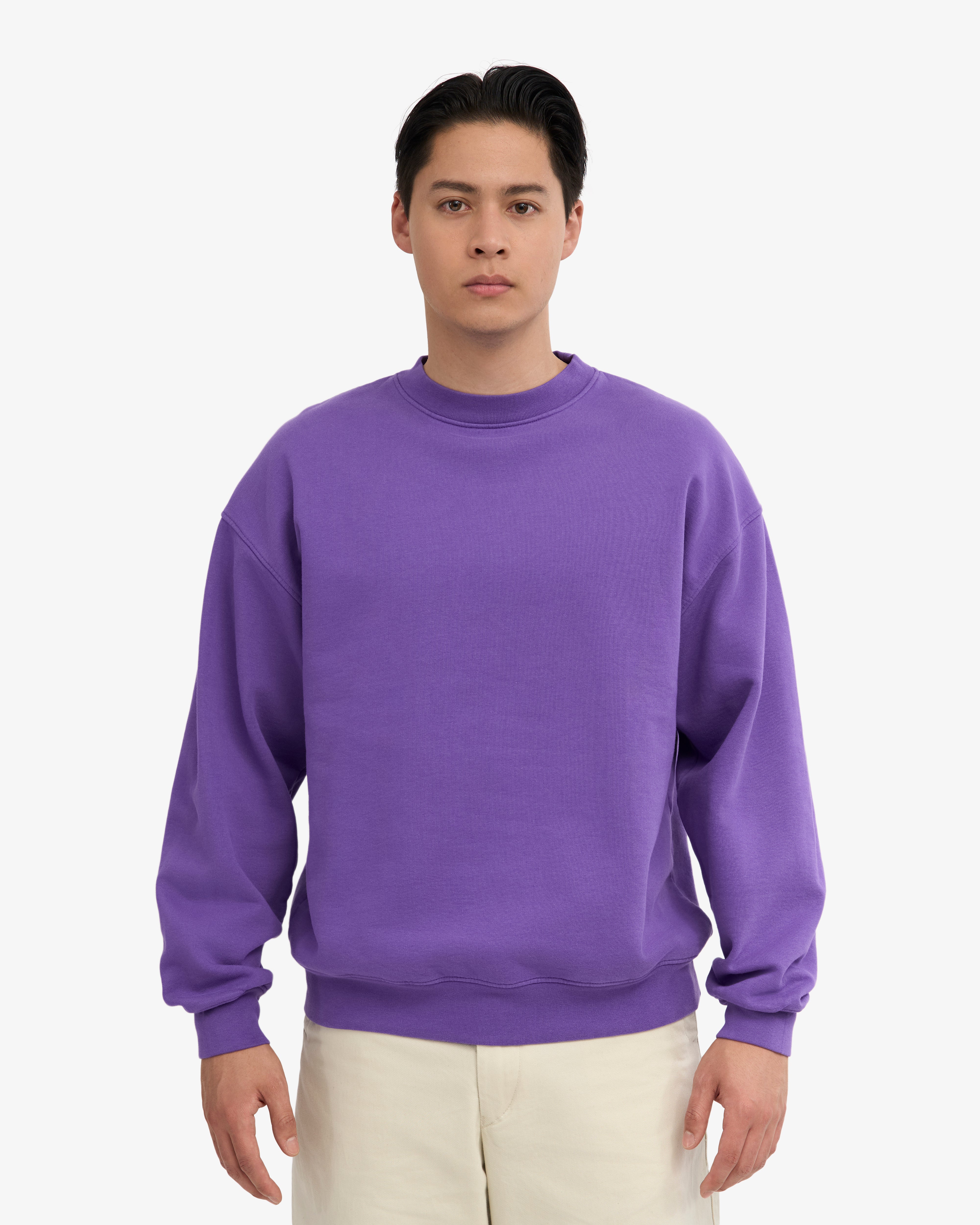 Organic Oversized Crew - Ultra Violet