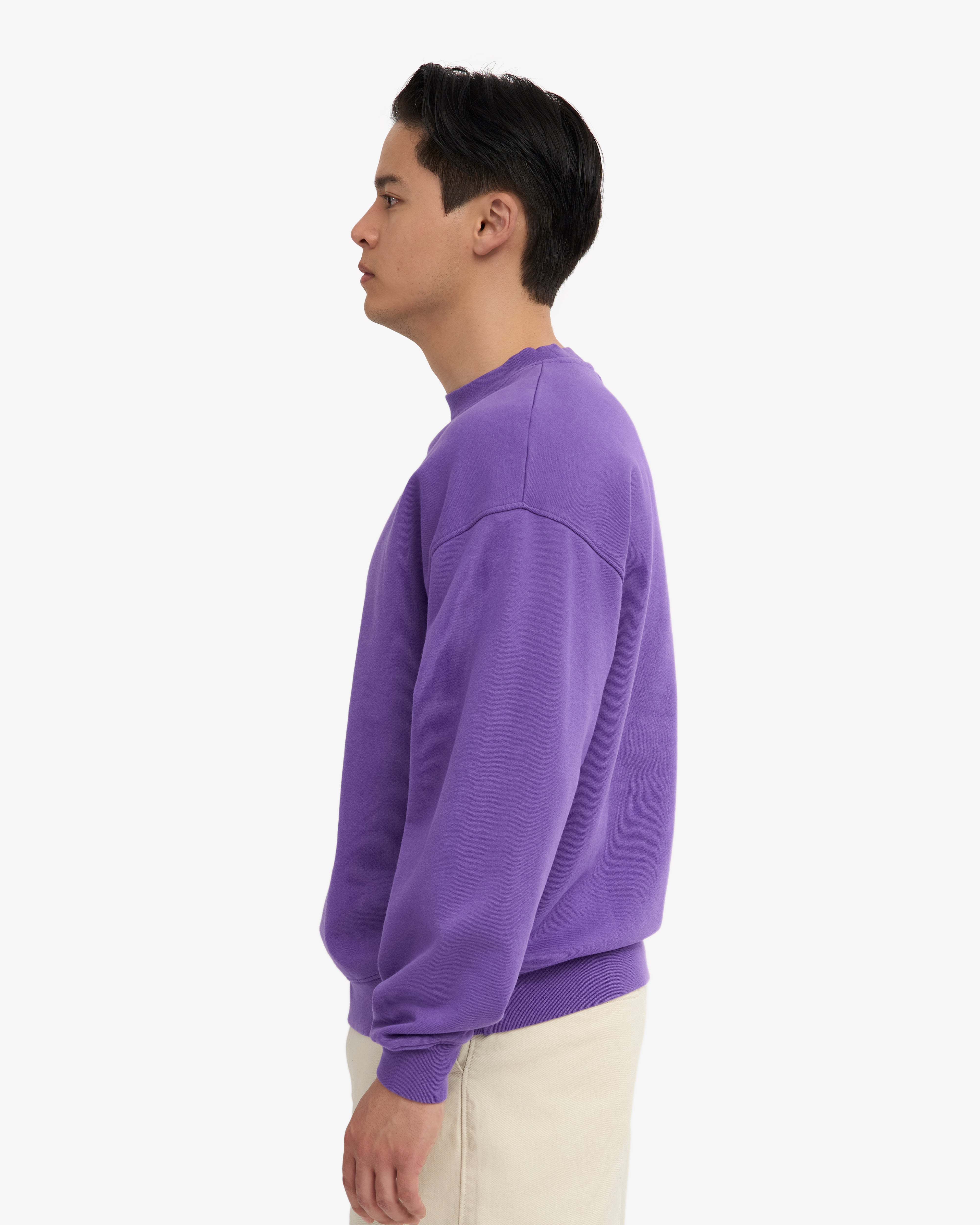 Organic Oversized Crew - Ultra Violet