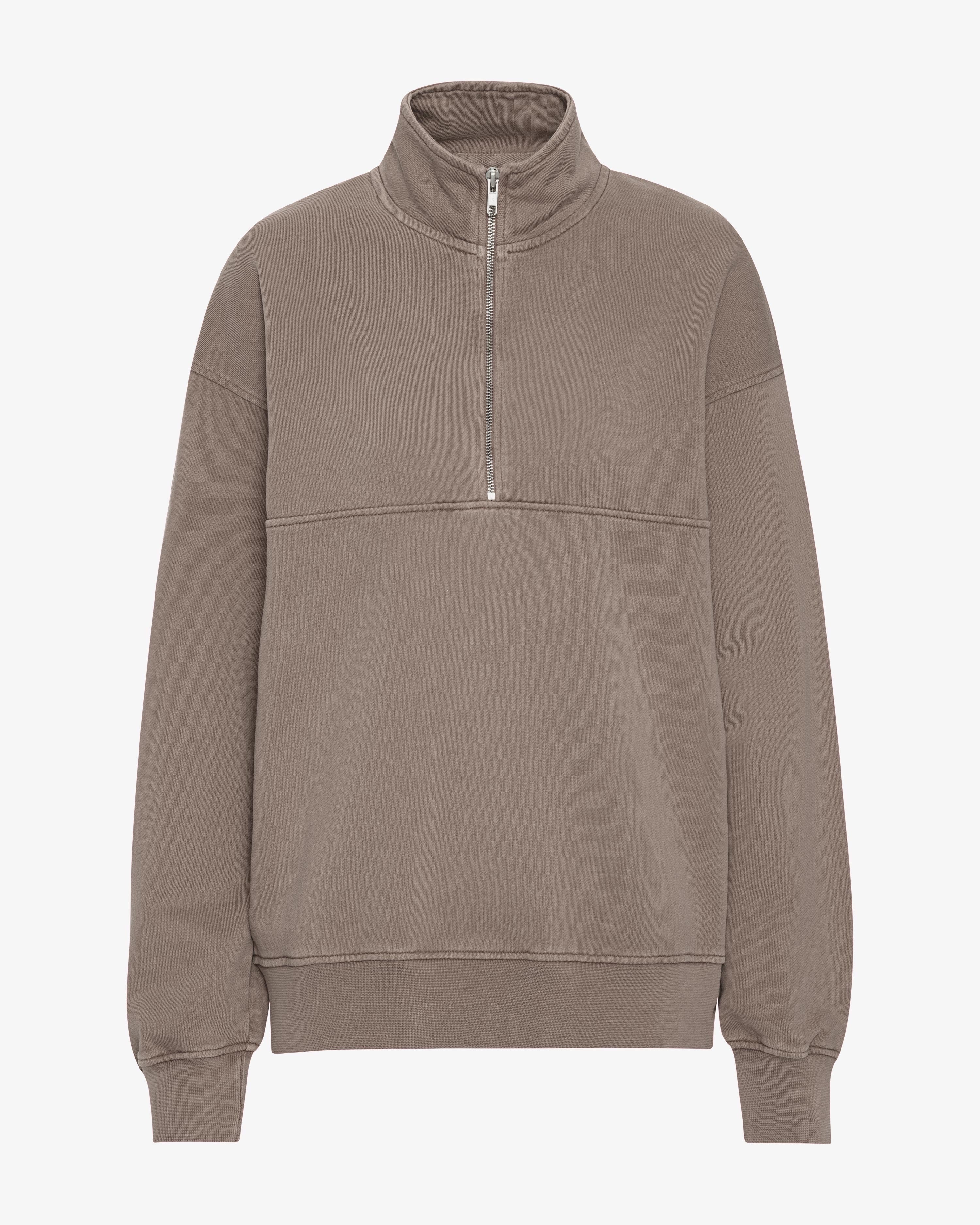 Organic Quarter Zip - Faded Khaki