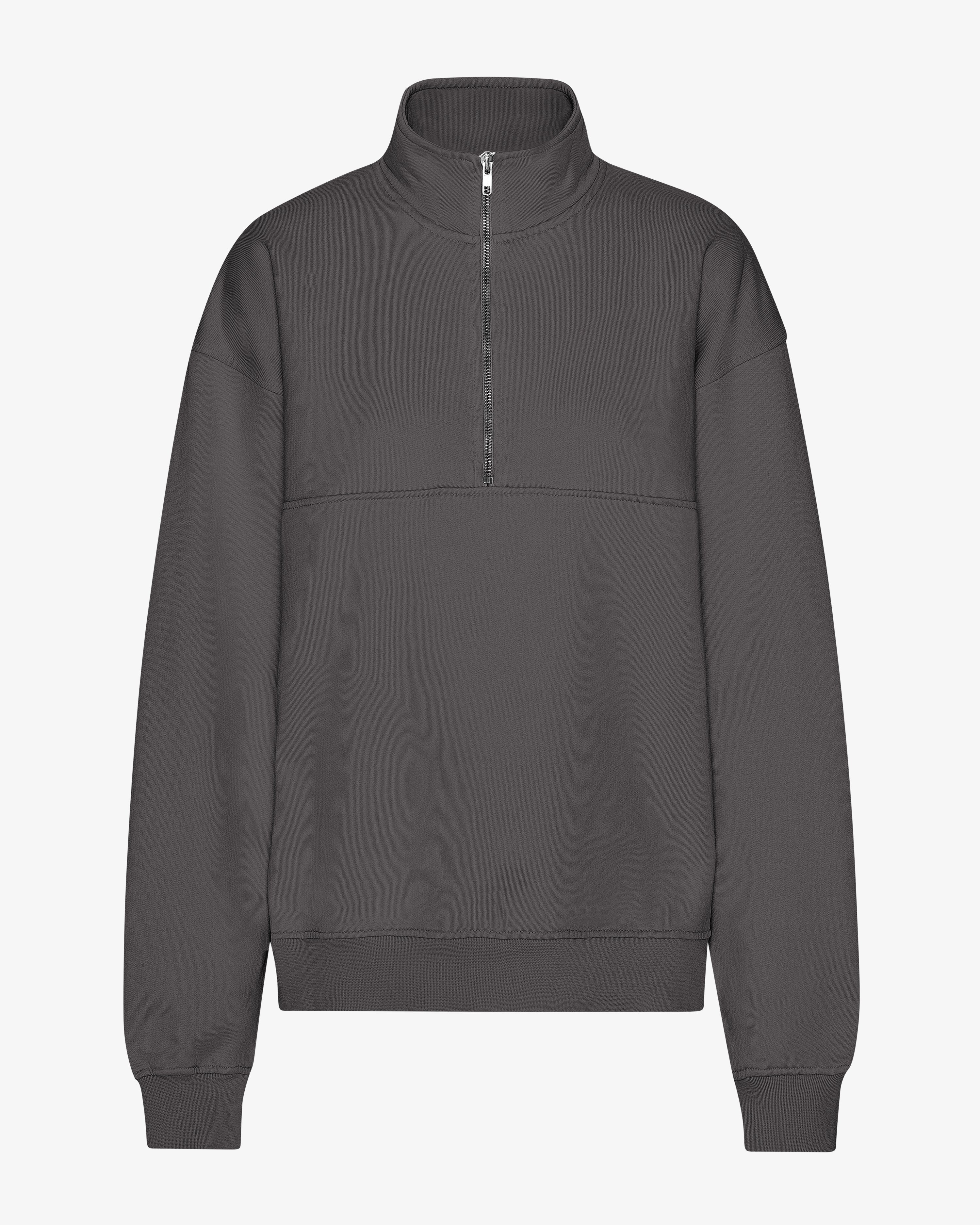 Organic Quarter Zip - Lava Grey