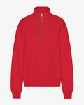 Organic Quarter Zip - Scarlet Red