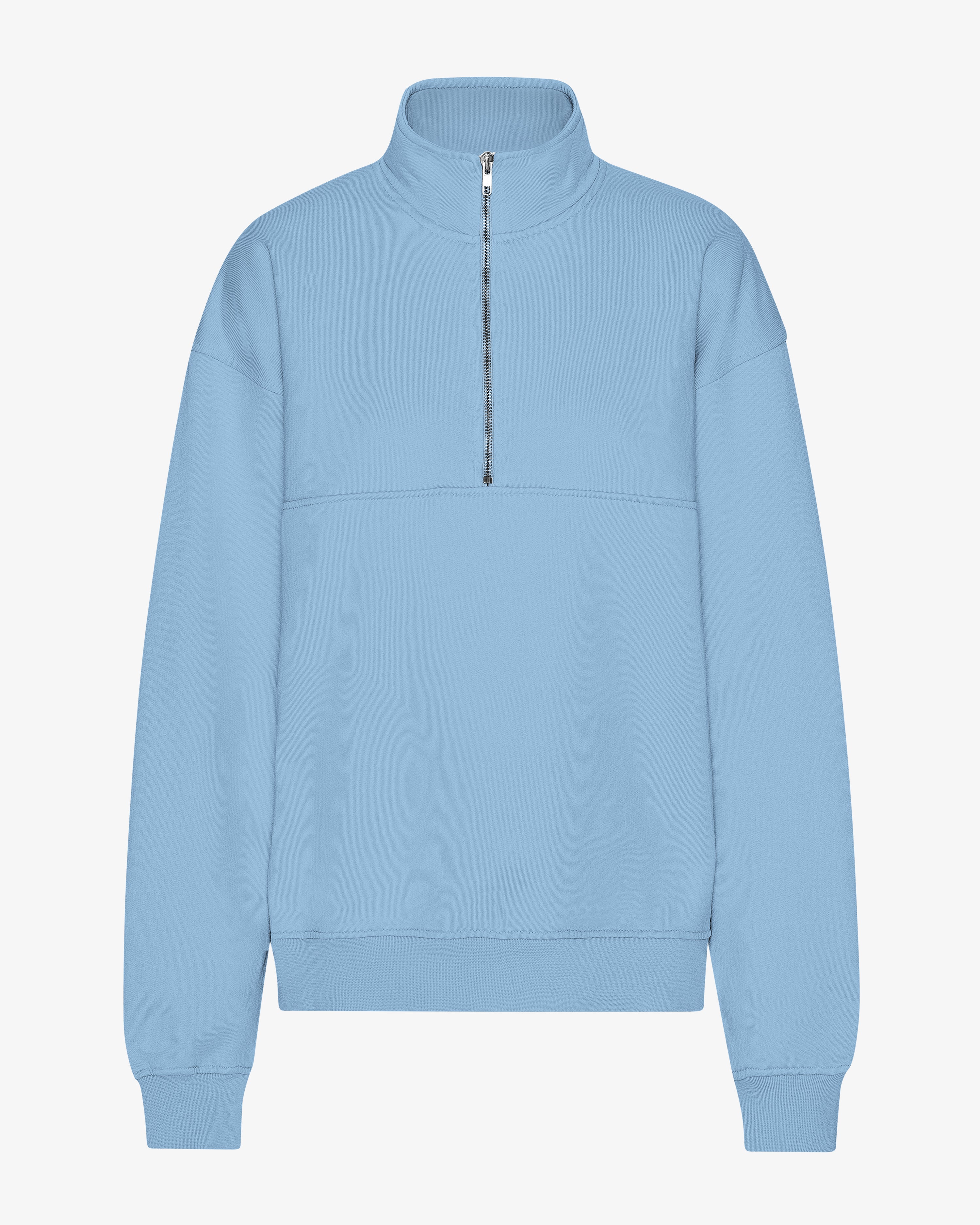 Organic Quarter Zip - Seaside Blue