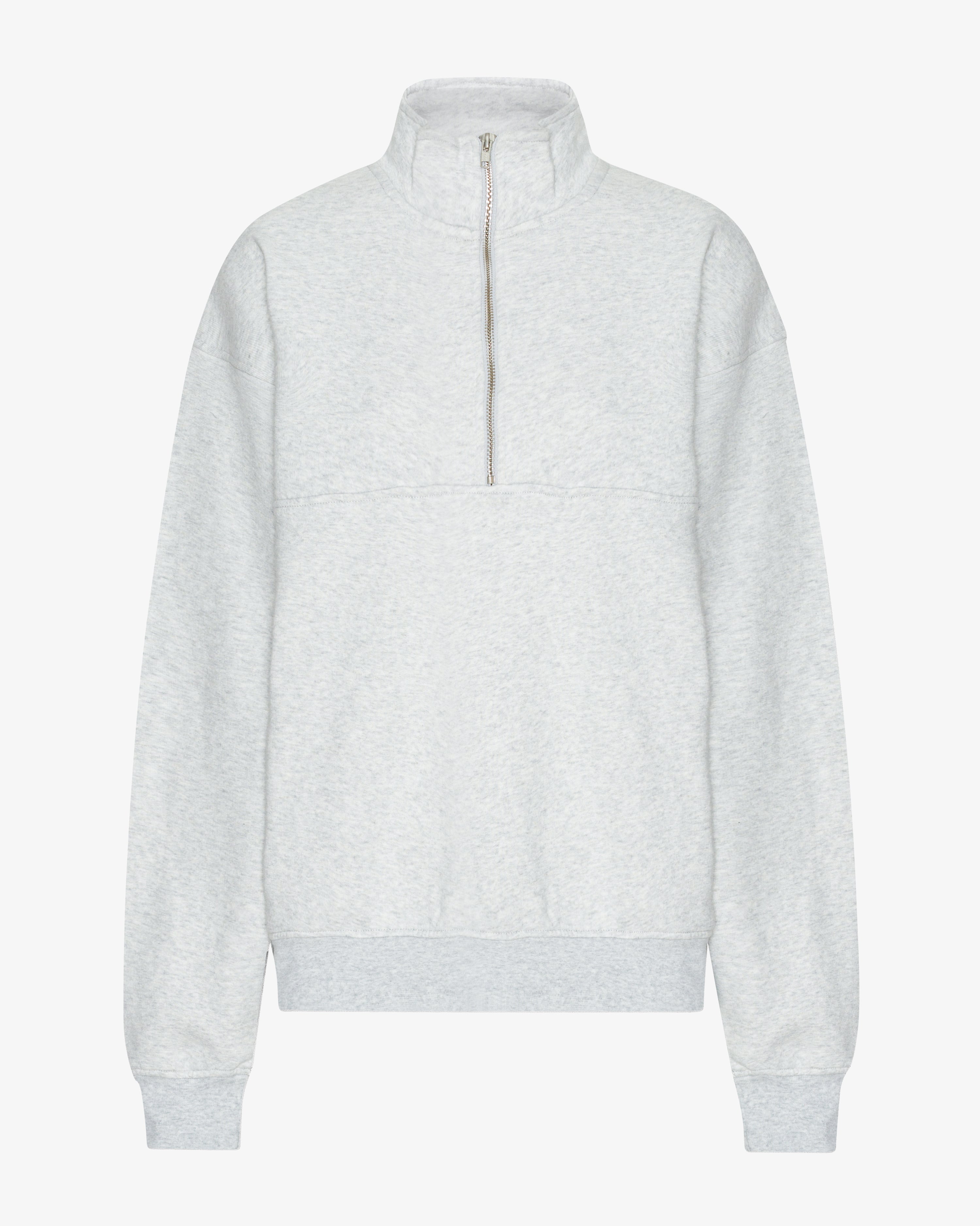 Organic Quarter Zip - Snow Melange