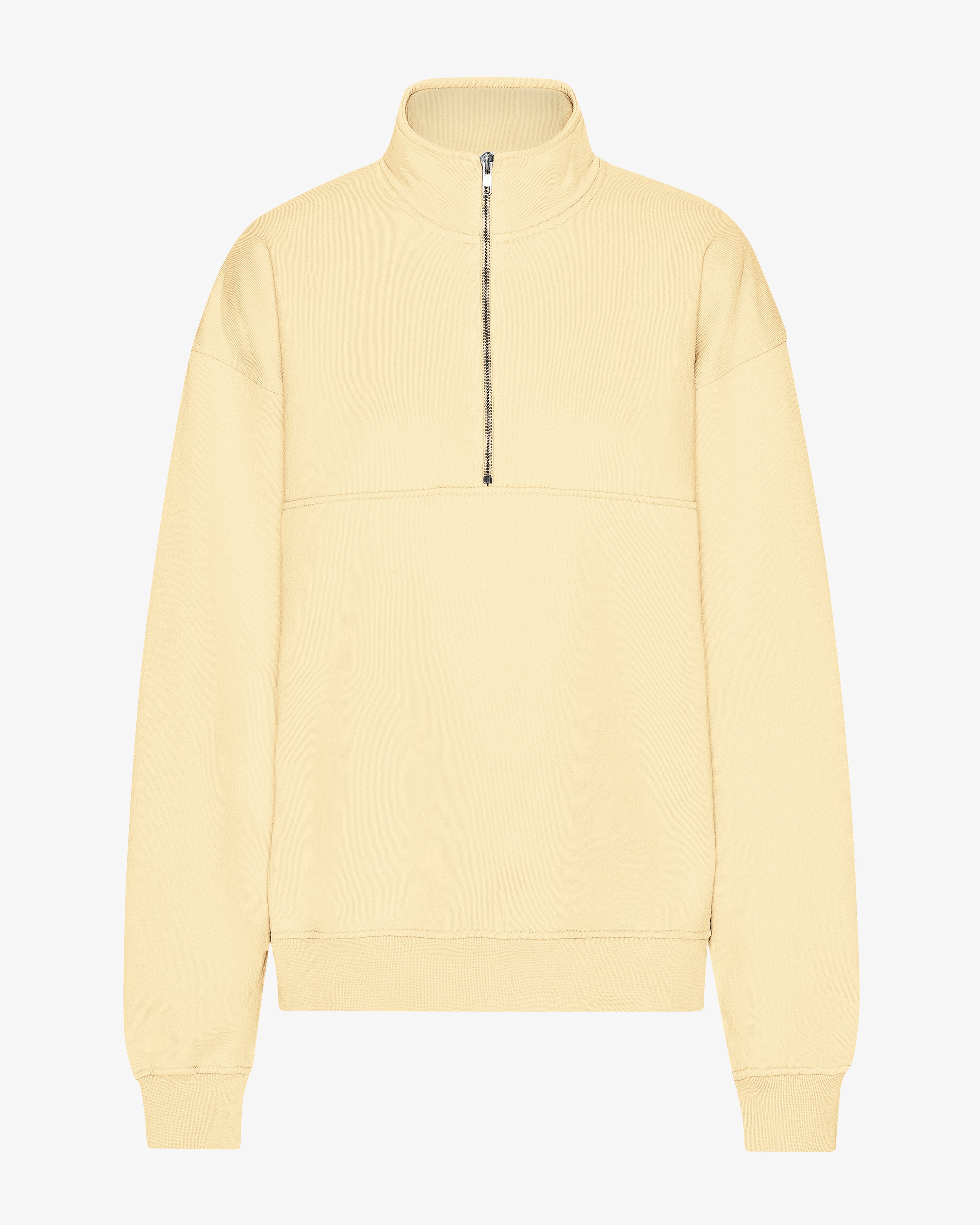 Organic Quarter Zip - Soft Yellow