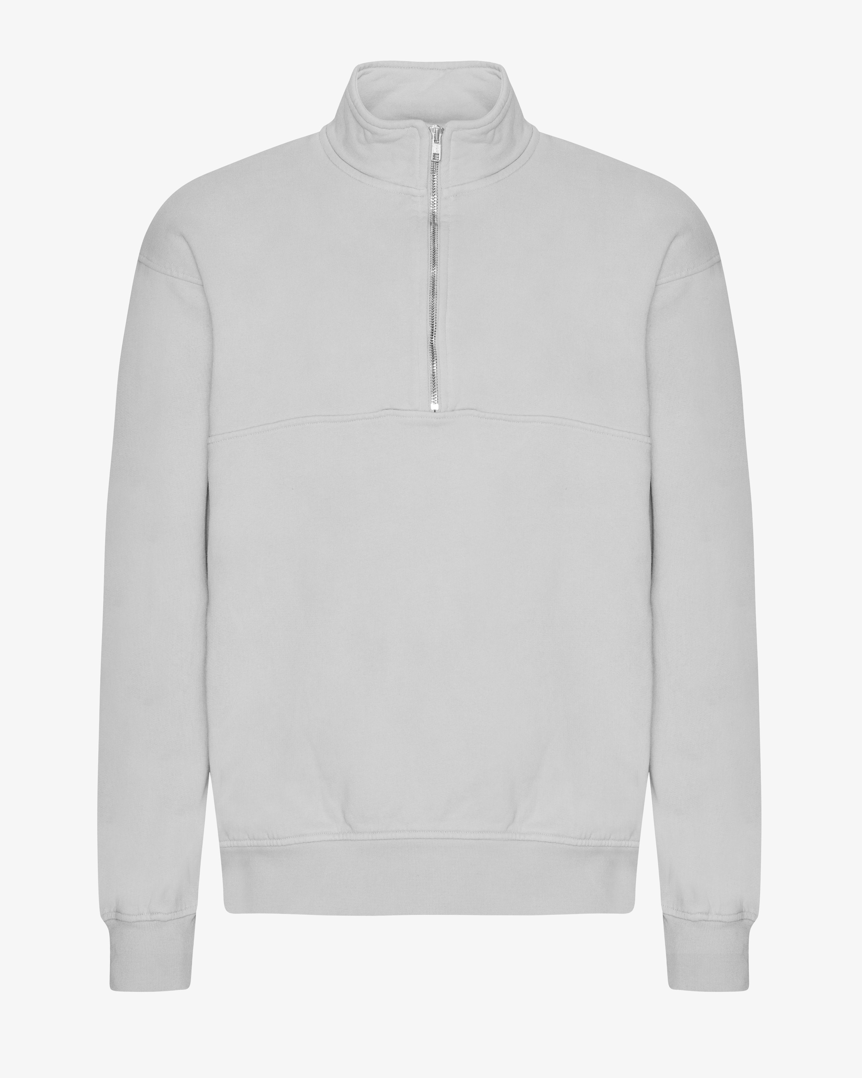 Organic Quarter Zip - Faded Grey