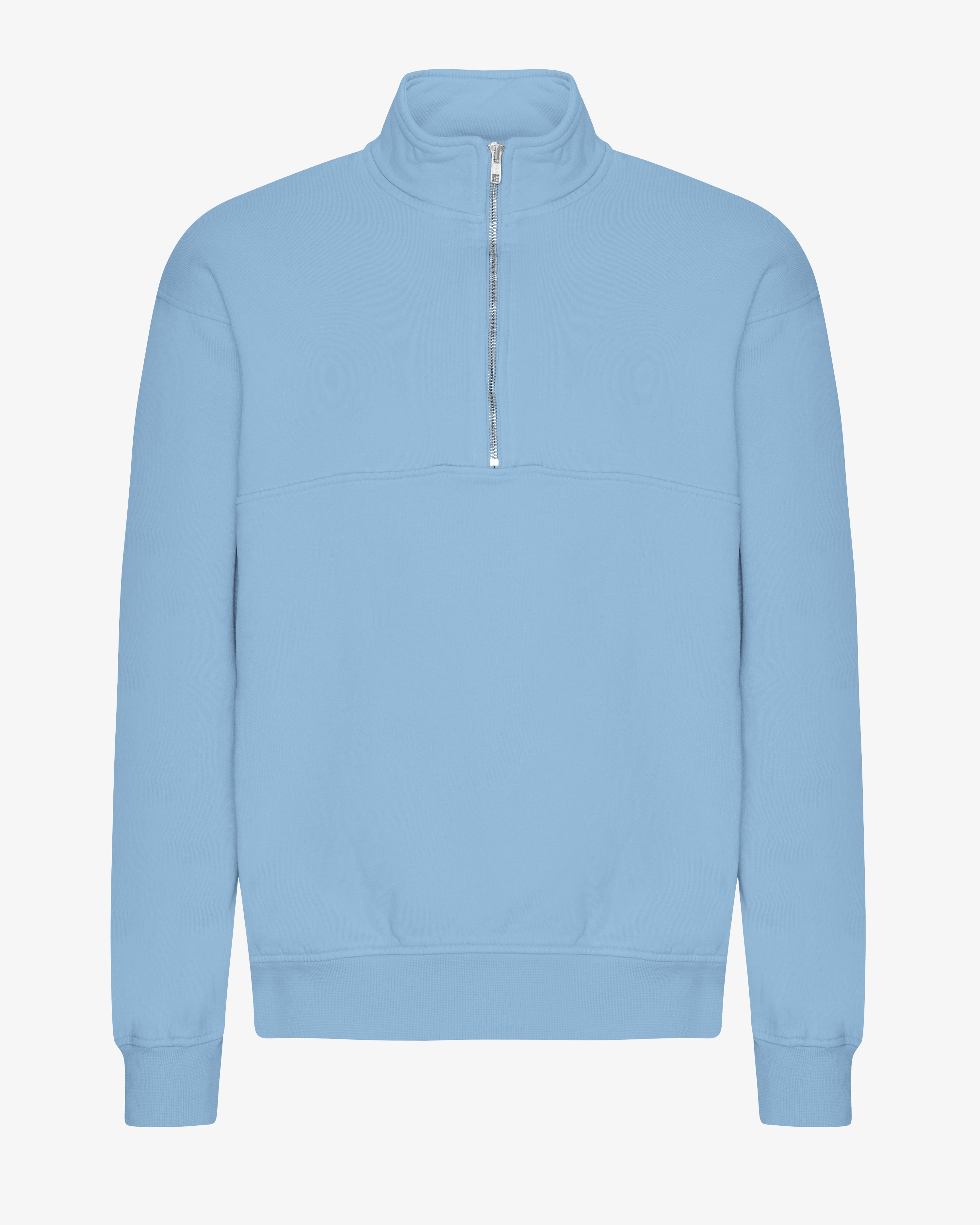 Organic Quarter Zip - Seaside Blue