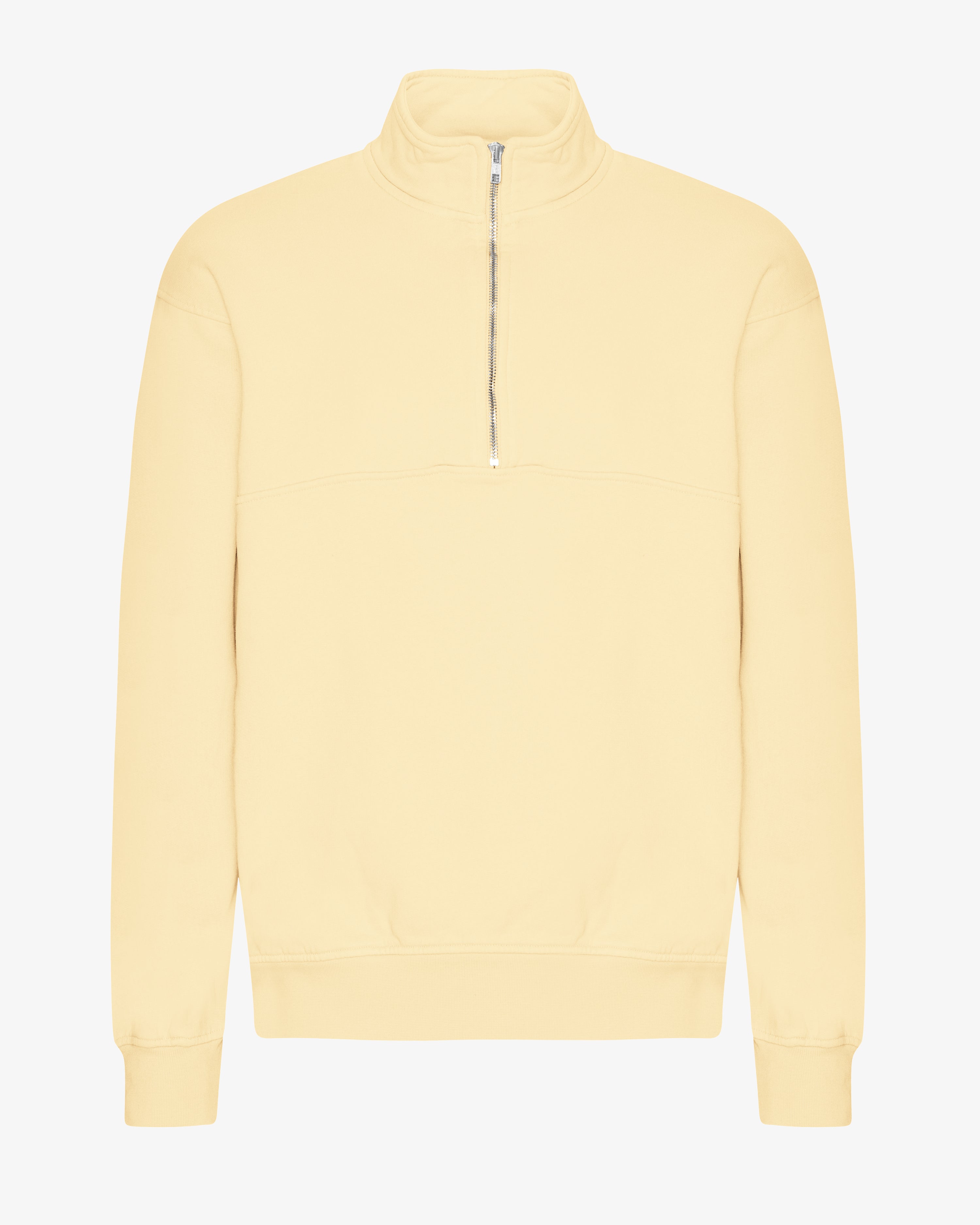 Organic Quarter Zip - Soft Yellow