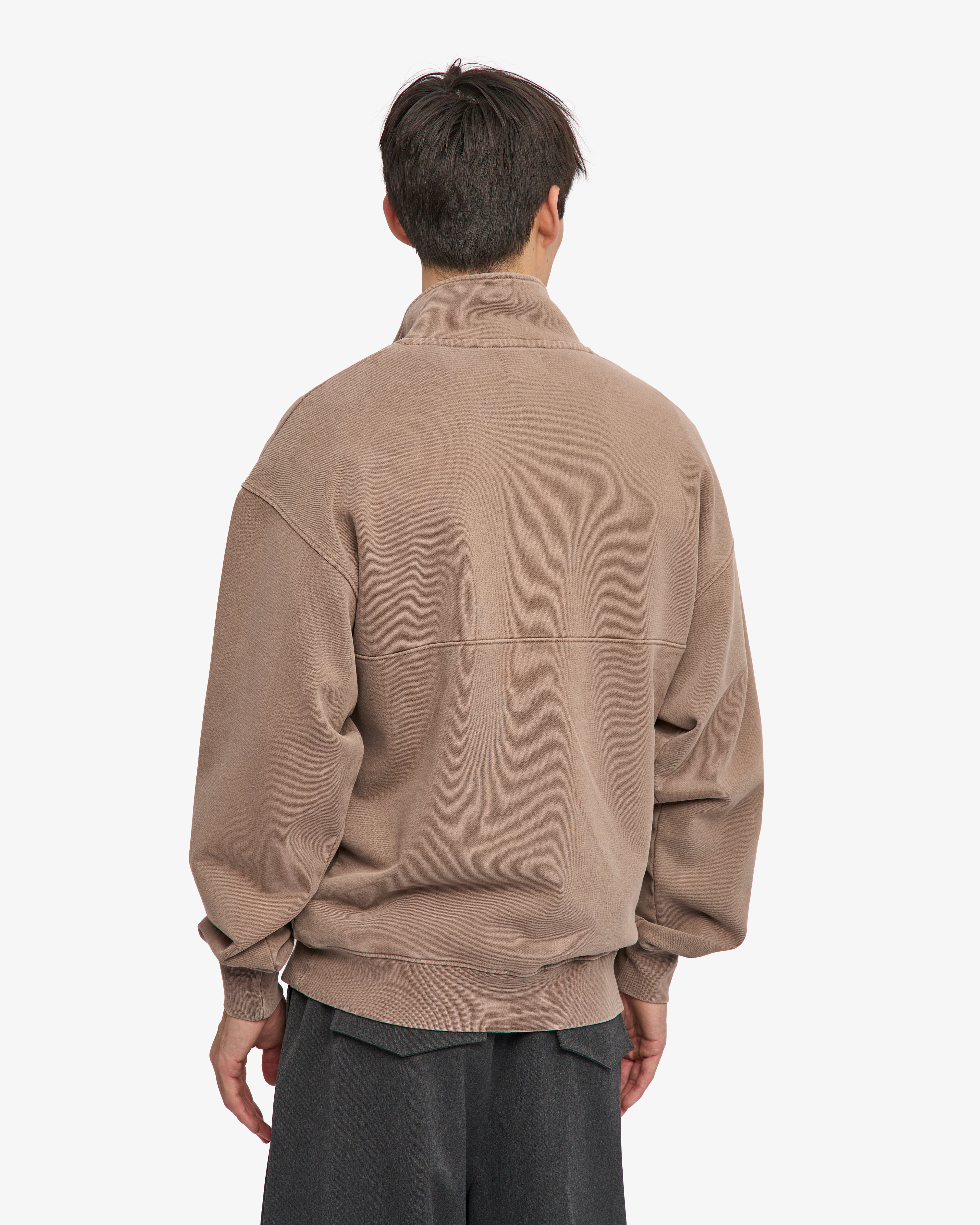 Organic Quarter Zip - Faded Khaki