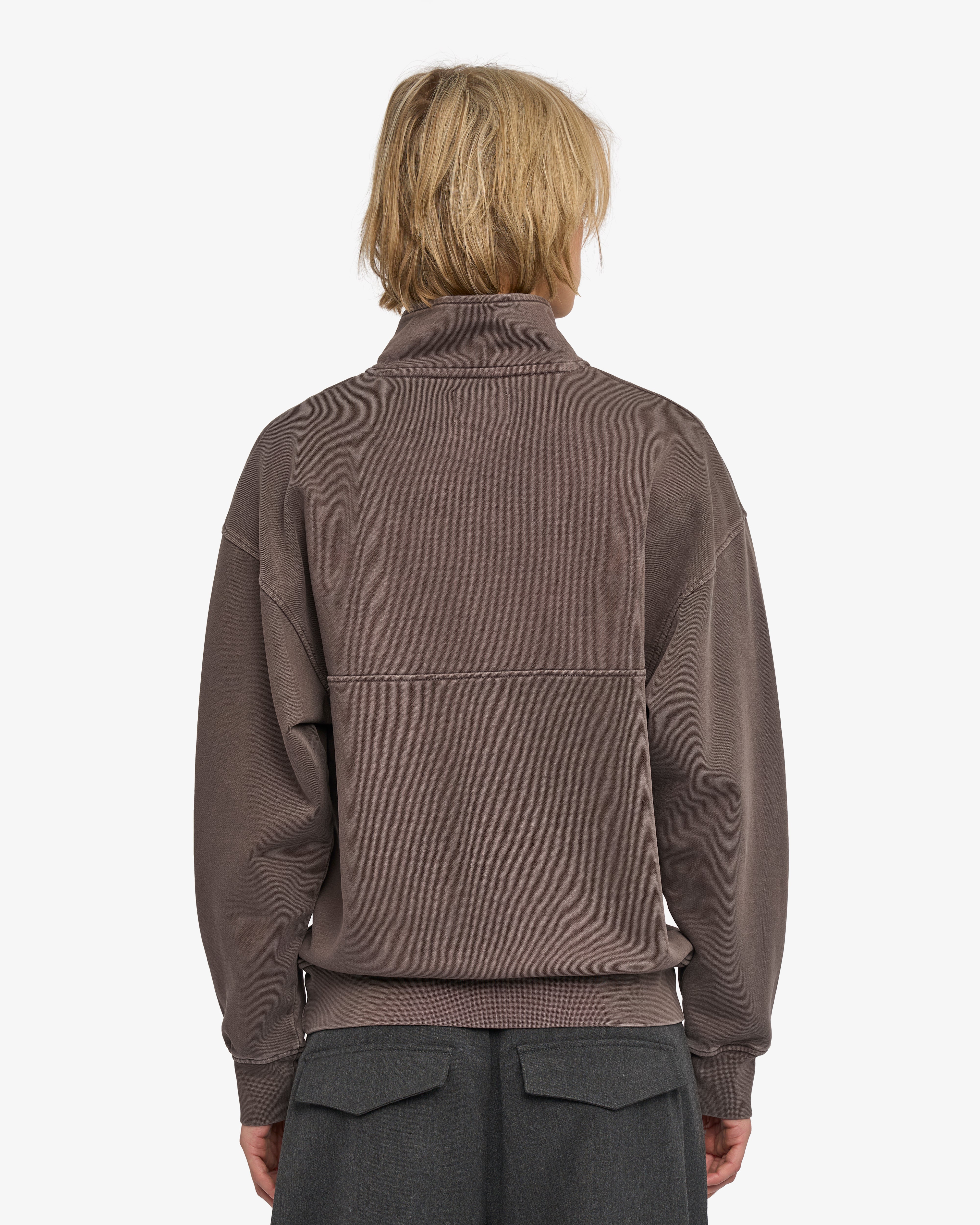 Organic Quarter Zip - Faded Mud